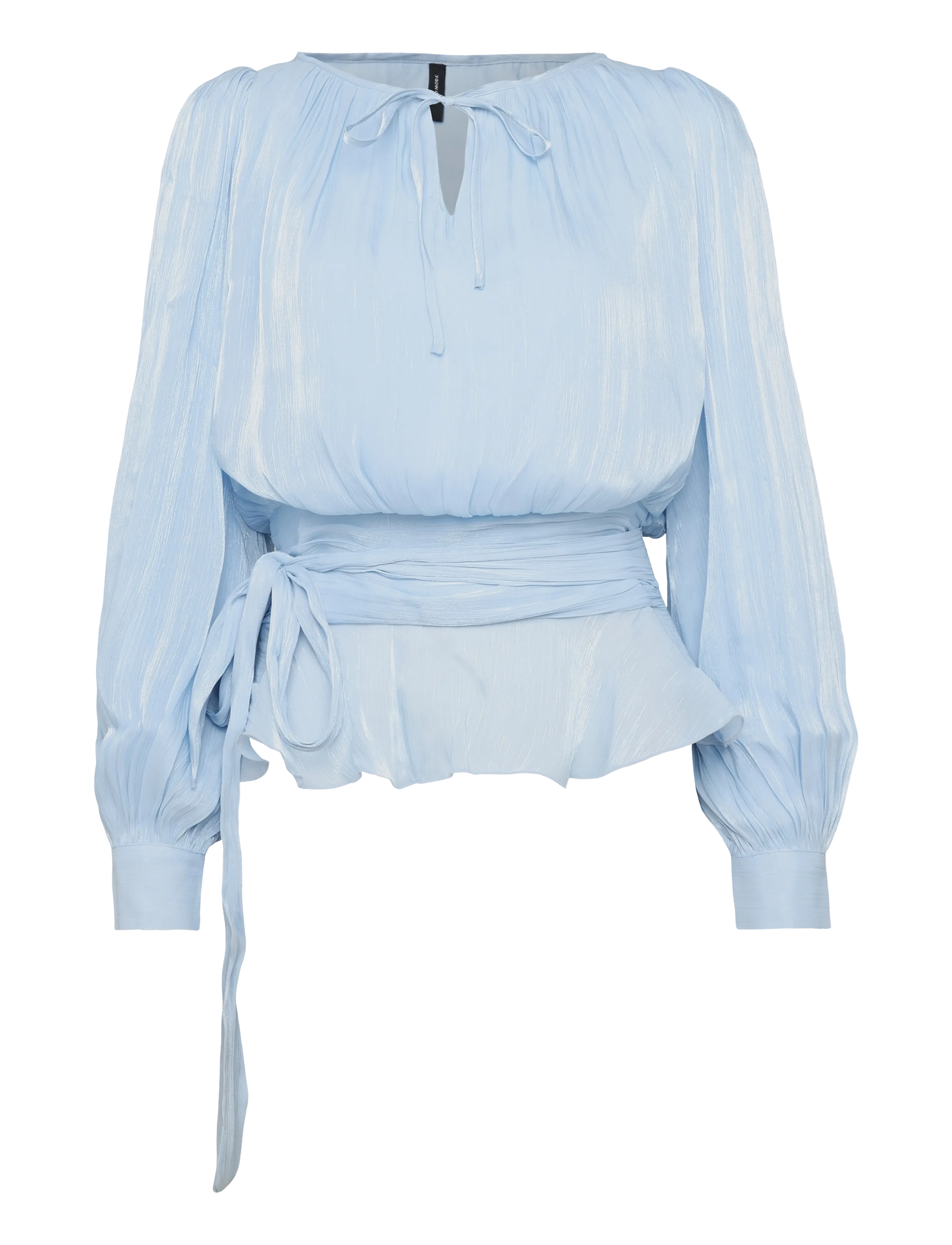 Vero Moda VMELISA LS DETAIL TOP WVN EXP - Kläder - CASHMERE BLUE / blue