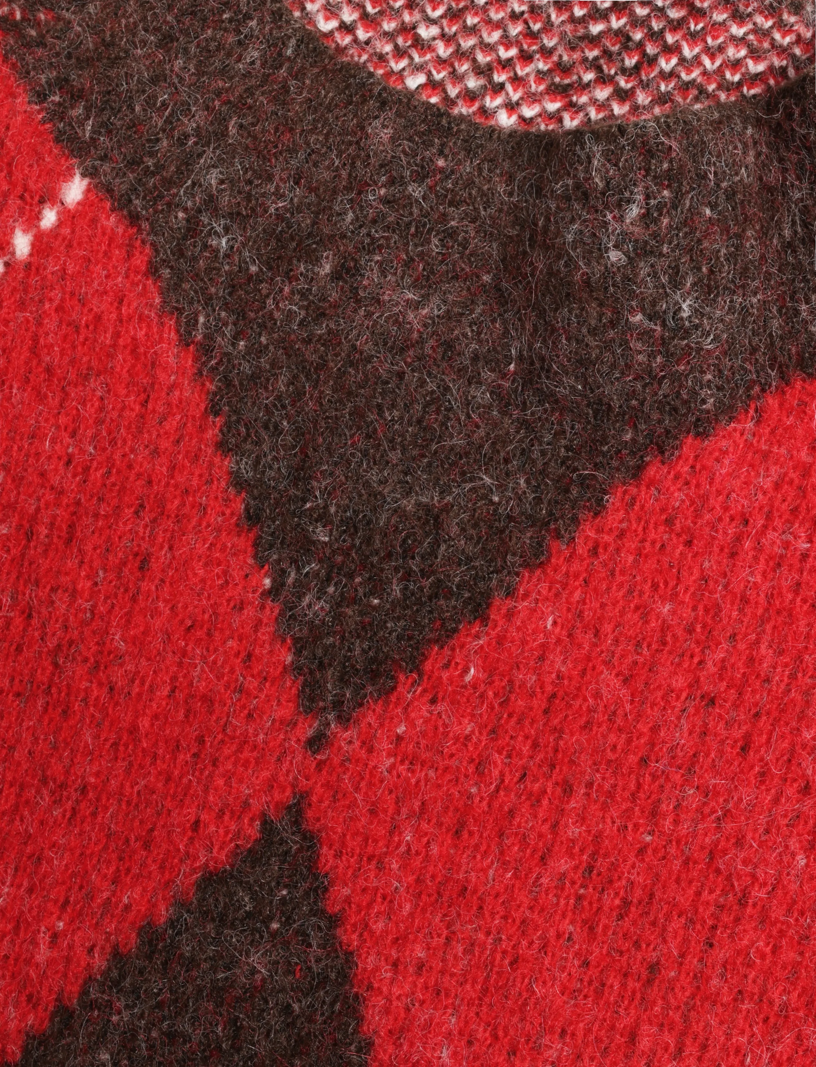 Vero Moda - VMHASEL LS HIGHNECK ARGYLE PULLOVER TS - pullover - chocolate torte - 2