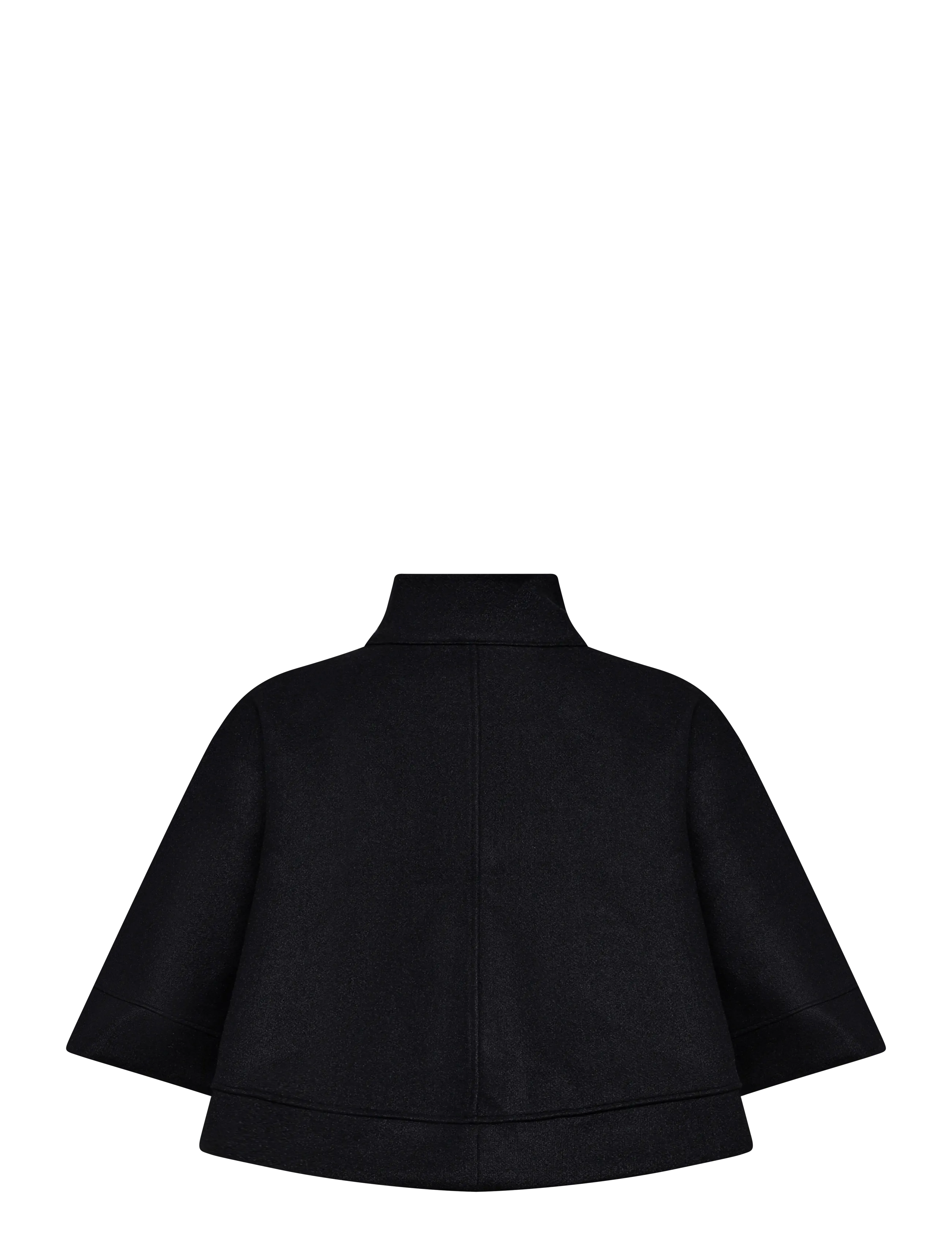 Vero Moda - VMKLEO HIGHNECK BUTTON CAPE JRS ZLD - Õhukesed jakid - black - 1