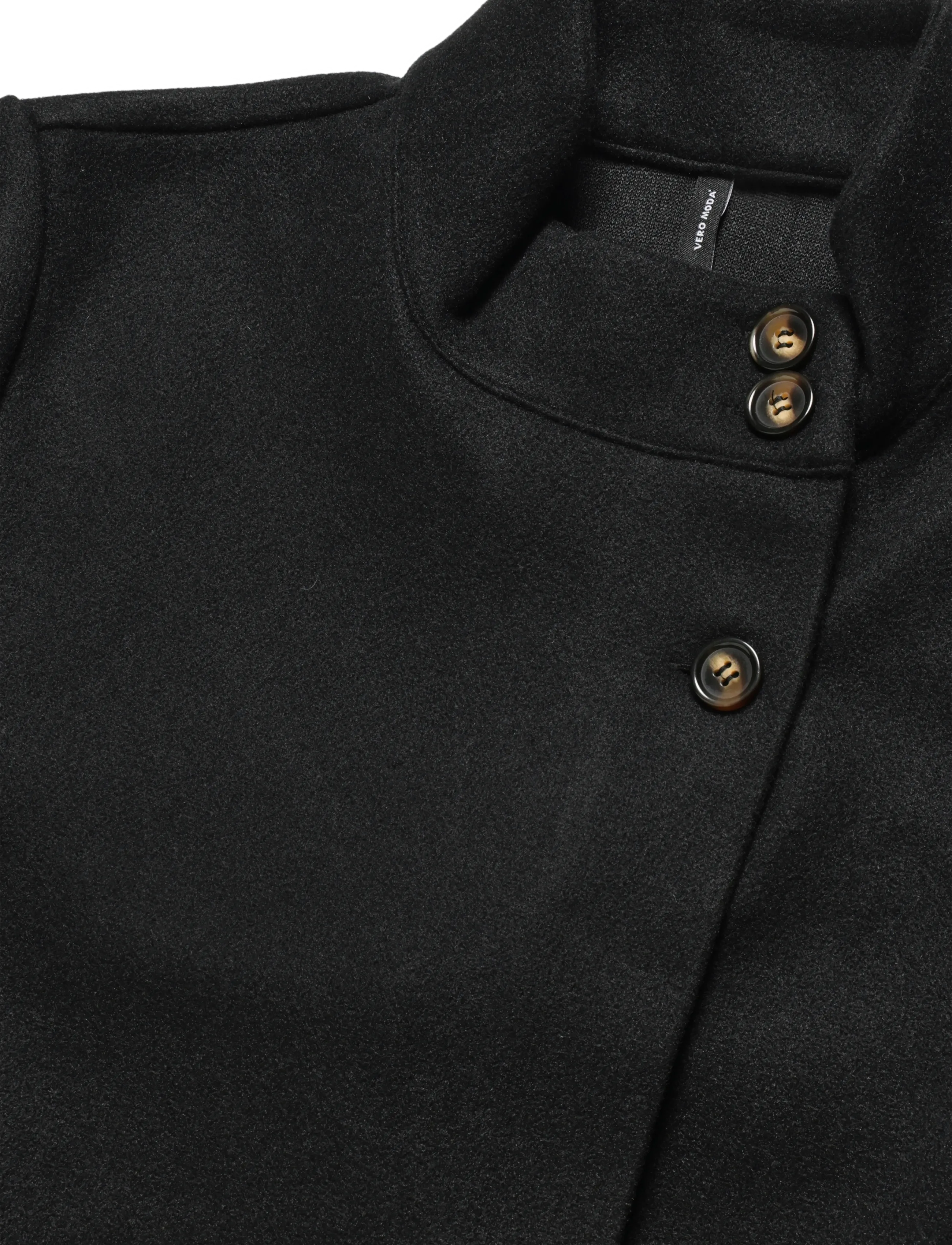 Vero Moda - VMKLEO LS HIGHNCK BUTTON CARDI. JRS ZLD - black - 2
