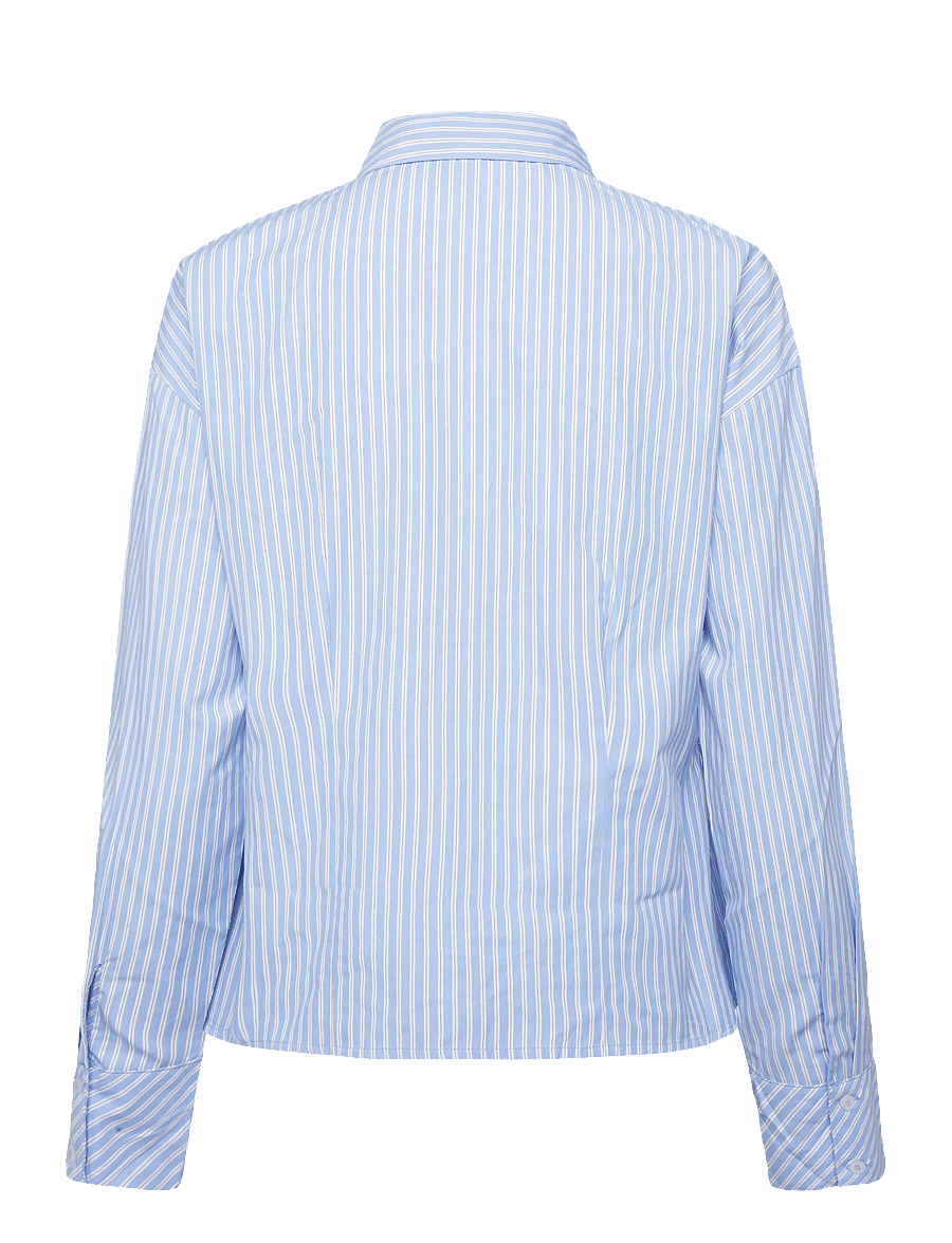 Vero Moda - VMASTA LS TIE SHIRT WVN RET - langärmlige hemden - cashmere blue - 2
