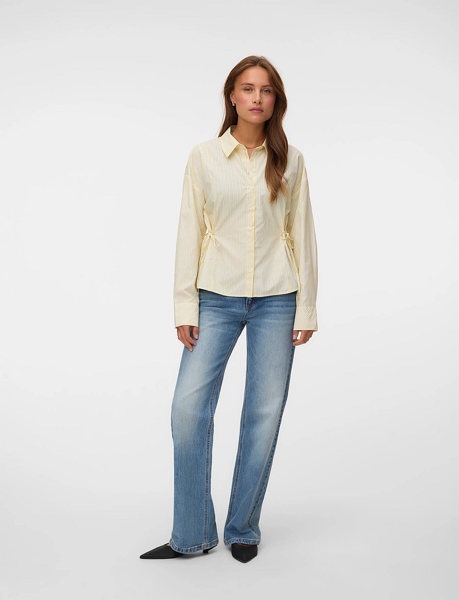 Vero Moda - VMASTA LS TIE SHIRT WVN RET - flan - 0