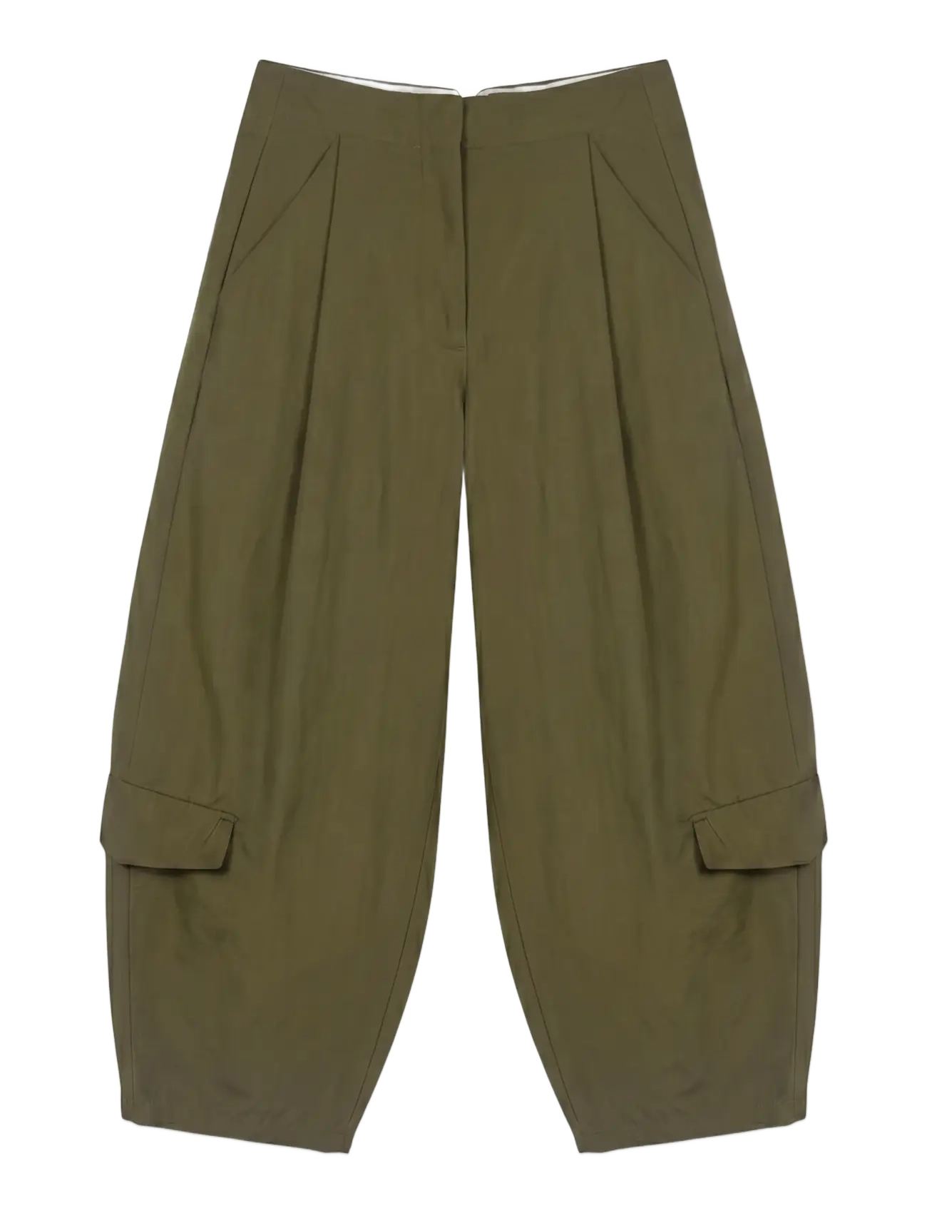 Vero Moda Vmpetrina Mw Wide Cargo Pants Ret, 40 x 32, Trousers, Khakigrün - Leg, Frauen