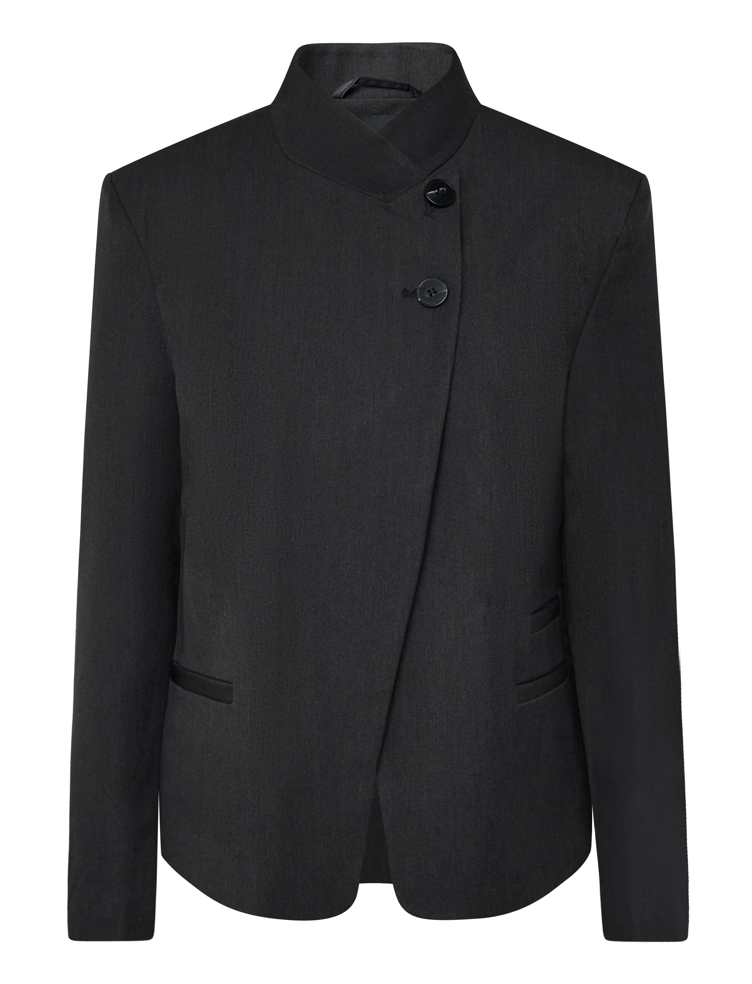 Vero Moda VMDINA LS HIGH NECK BLAZER LCS - Special Occasions - DARK GREY MELANGE / grey
