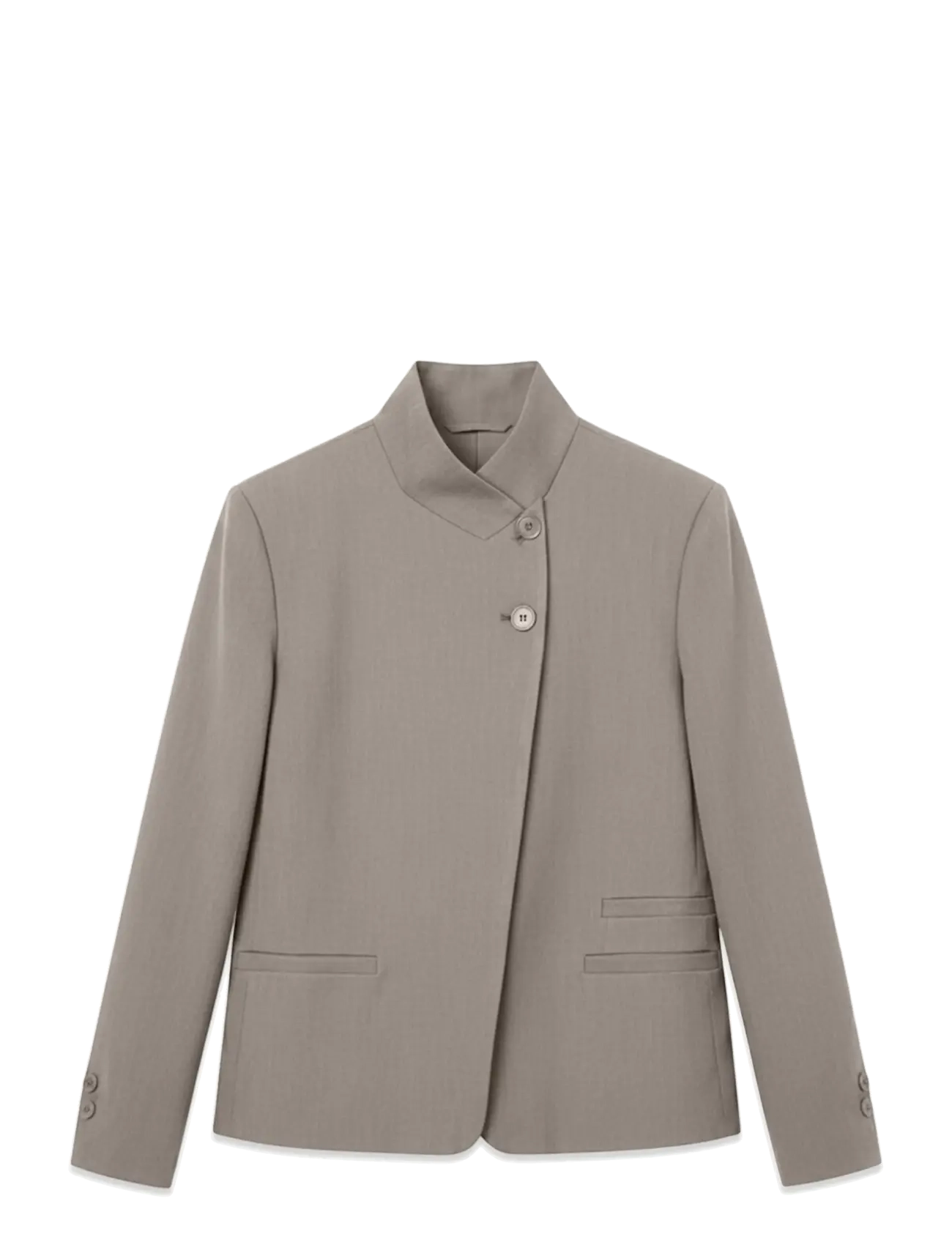 Vero Moda VMDINA LS HIGH NECK BLAZER LCS - Vardagsstil - MOON ROCK / beige