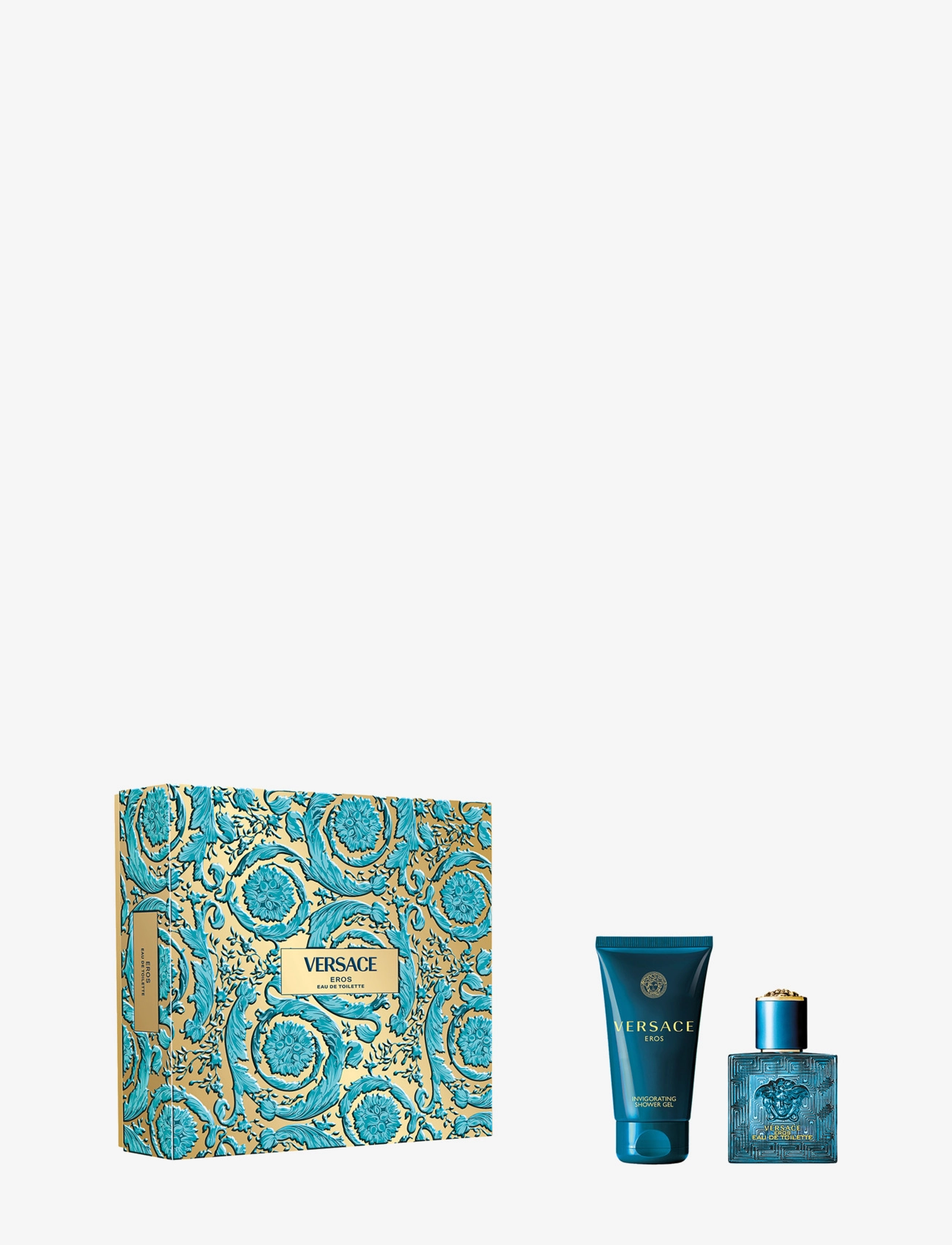 Versace Fragrance Gift Set Eros Pour Homme EdT + Shower Gel - Bliv klar til date night - CLEAR / undefined