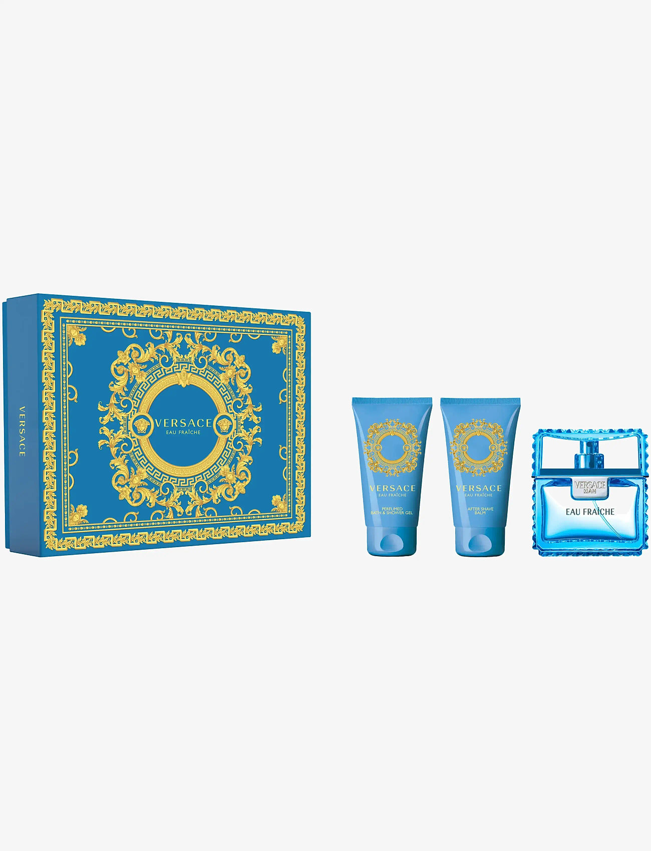 Versace Fragrance - Gift Set Eau Fraiche Pour Homme EdT + Shower Gel + After Shave Balm - gåvoset - clear - 0