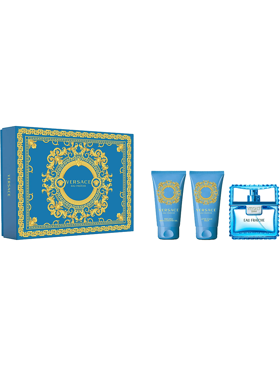 Versace Fragrance - Gift Set Eau Fraiche Pour Homme EdT + Shower Gel + After Shave Balm - giftset - clear - 0