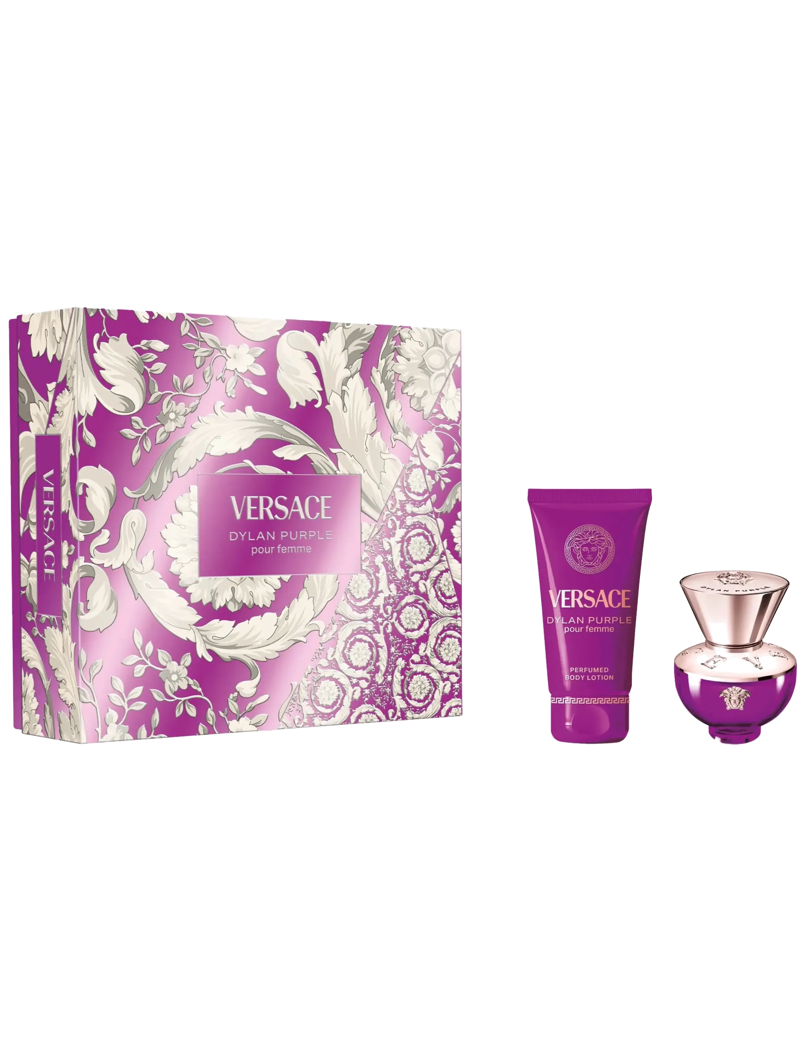 Versace Fragrance Gift Set Dylan Purple EdP + Body Lotion - Presenter - CLEAR / undefined