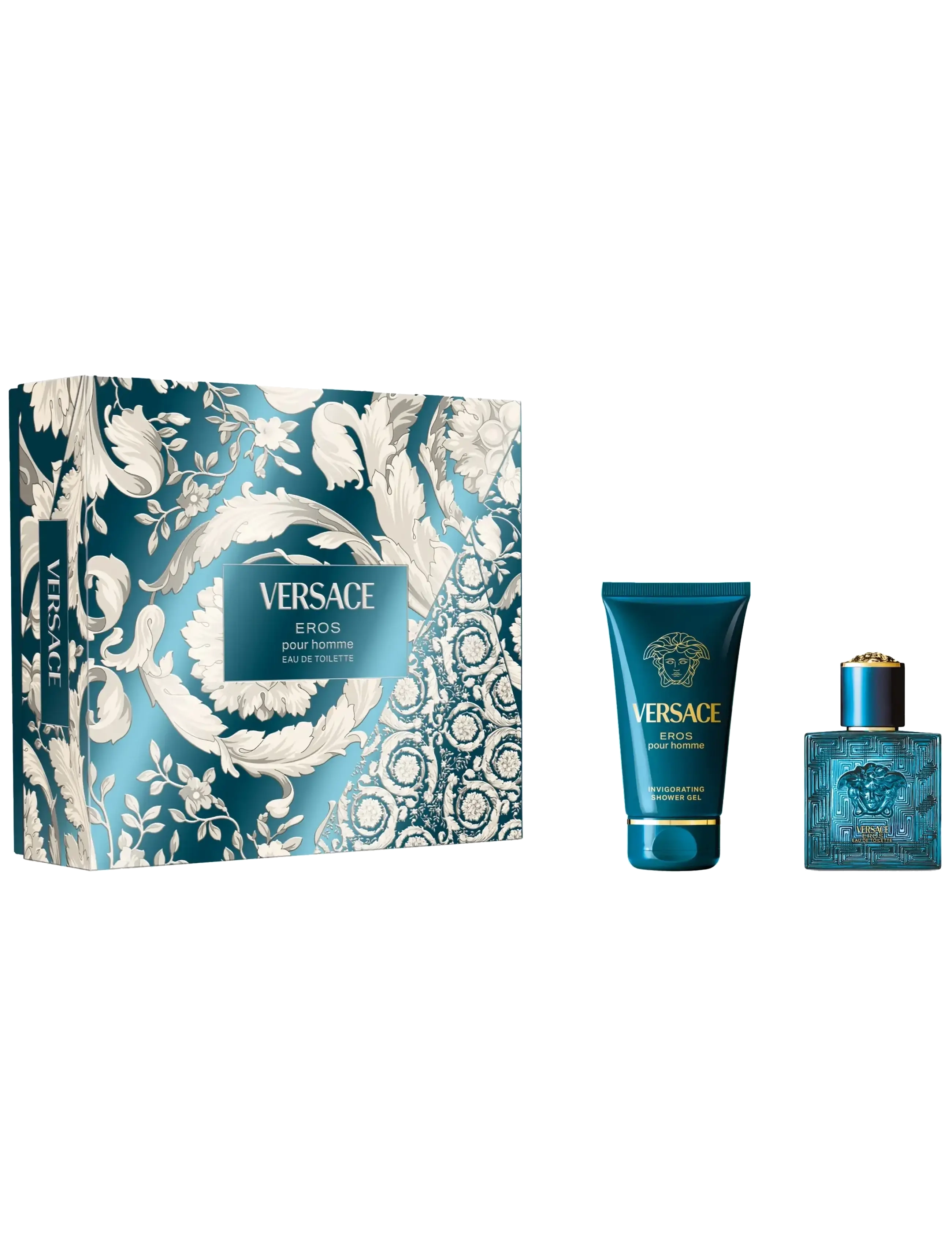 Versace Fragrance Gift Set Eros Pour Homme EdT + Shower Gel - Parfym - CLEAR / undefined