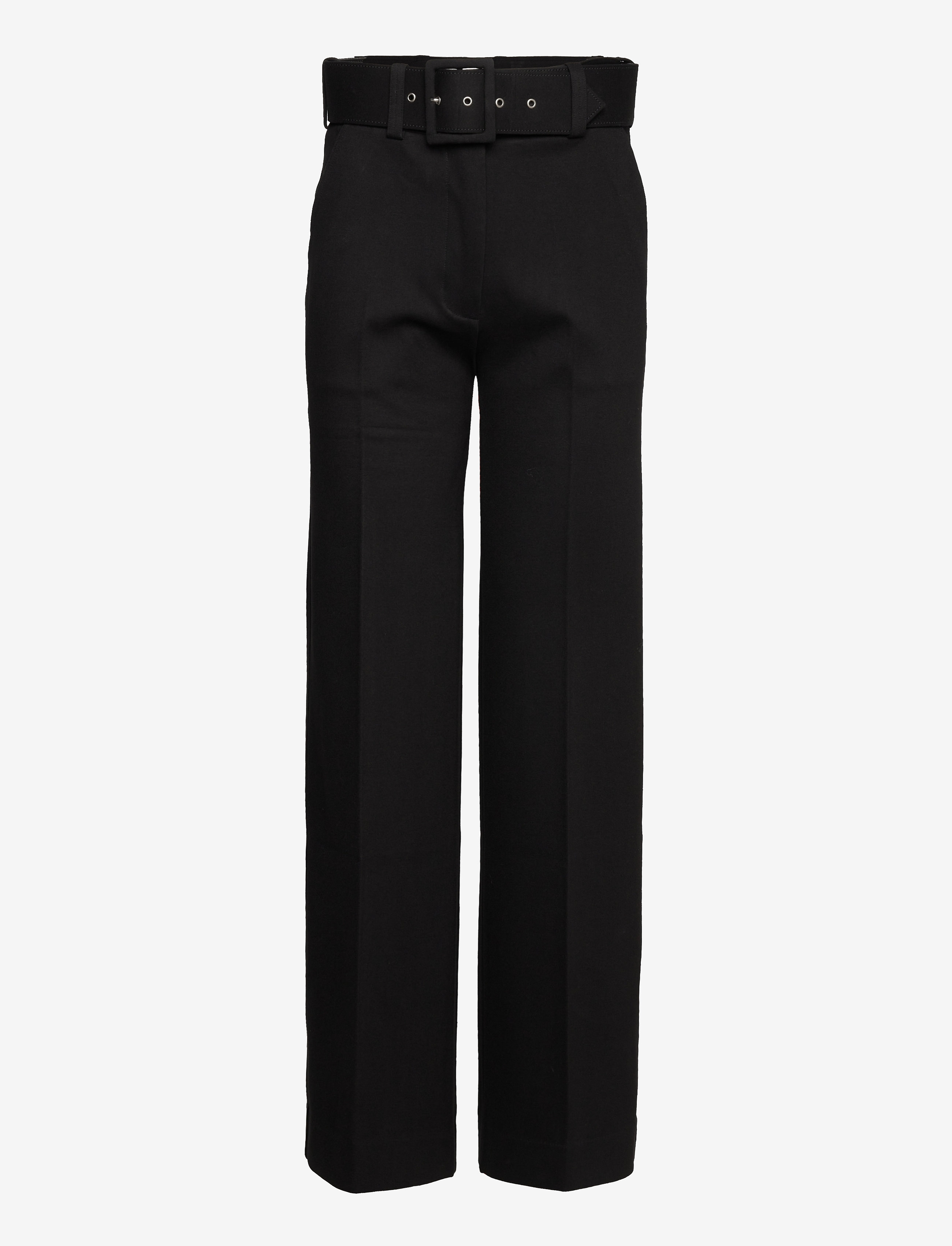 Victoria Beckham - BELTED WIDE LEG TROUSER - black - 0