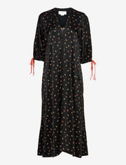 Victoria Beckham - PUFF SLEEVE MAXI DRESS - maxi kjoler - ditsy floral black/multi - 0