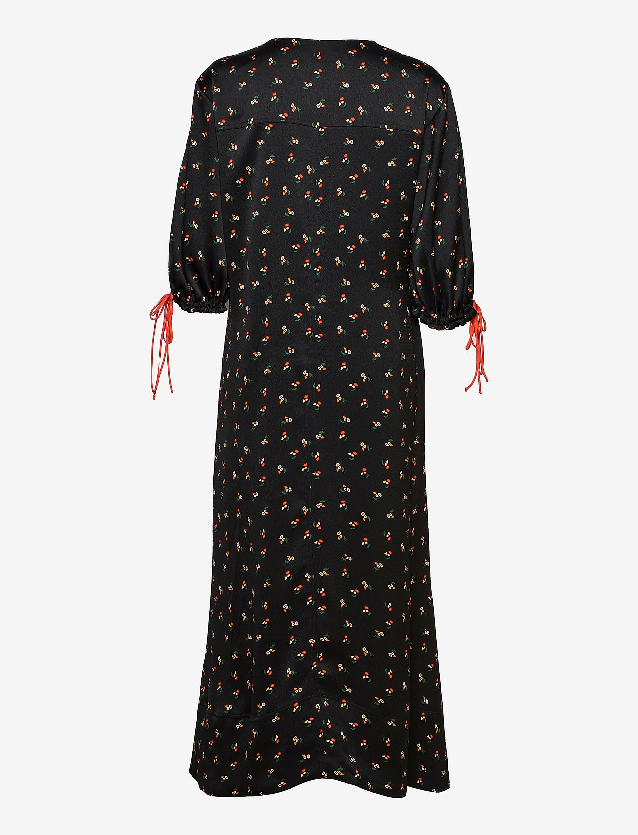 Victoria Beckham - PUFF SLEEVE MAXI DRESS - ilgos suknelės - ditsy floral black/multi - 1