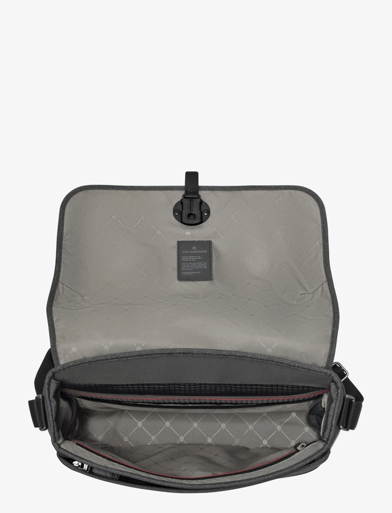 Victorinox - Architecture Urban2, Messenger, Melange Grey/Black - axelremsväskor - grey - 5