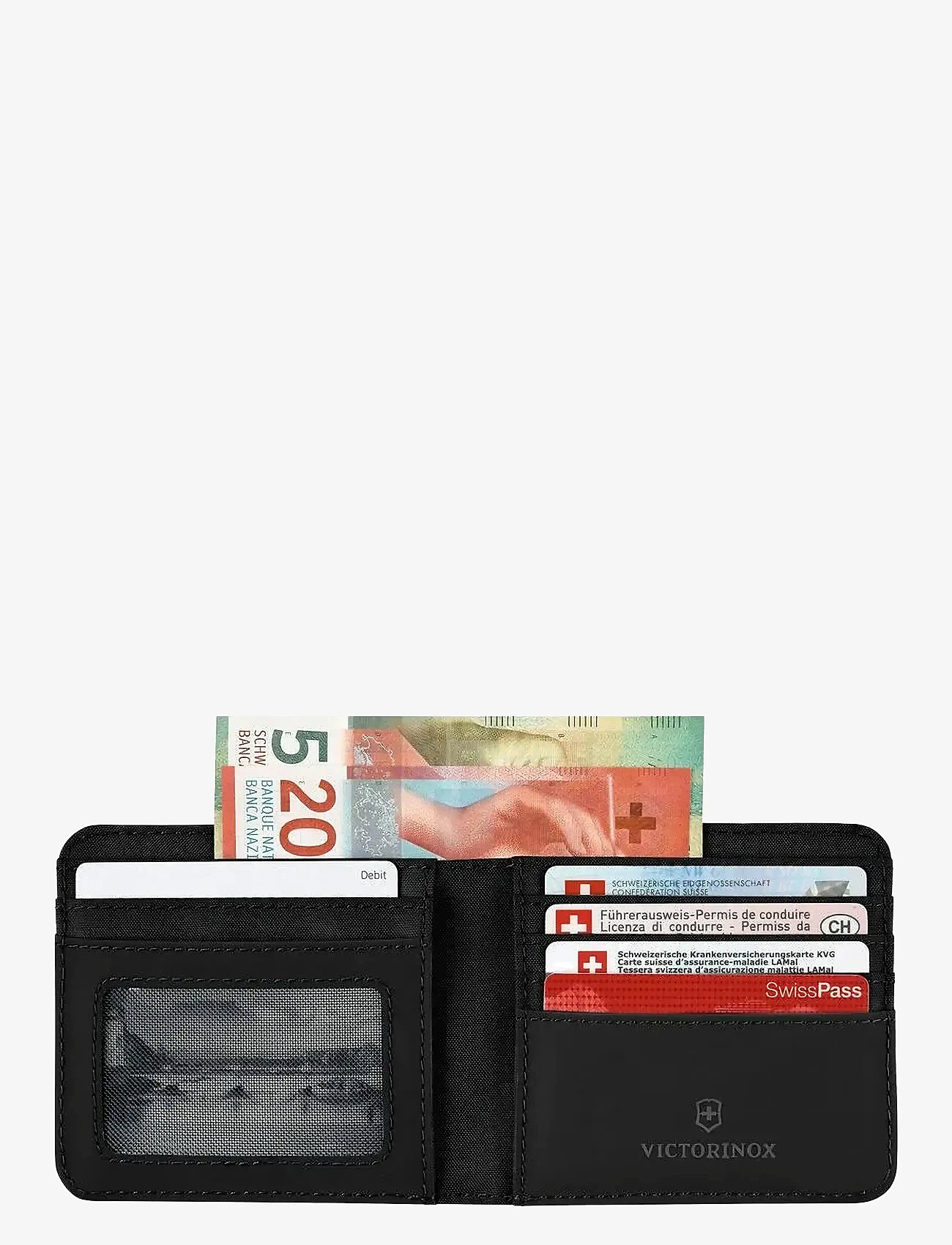Victorinox - Travel Essentials, Bi-Fold Wallet - plånböcker - black - 3