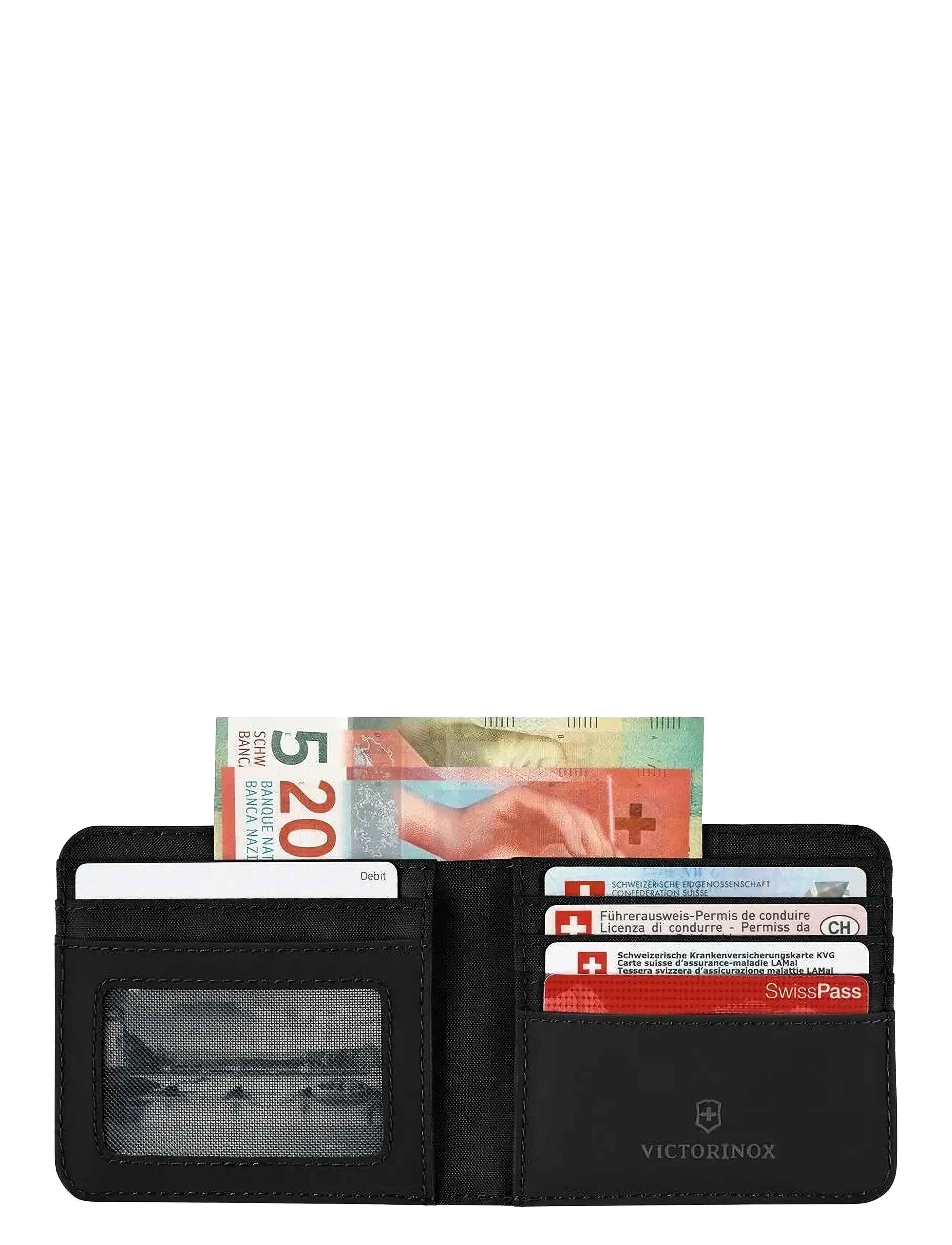 Victorinox - Travel Essentials, Bi-Fold Wallet - wallets - black - 3