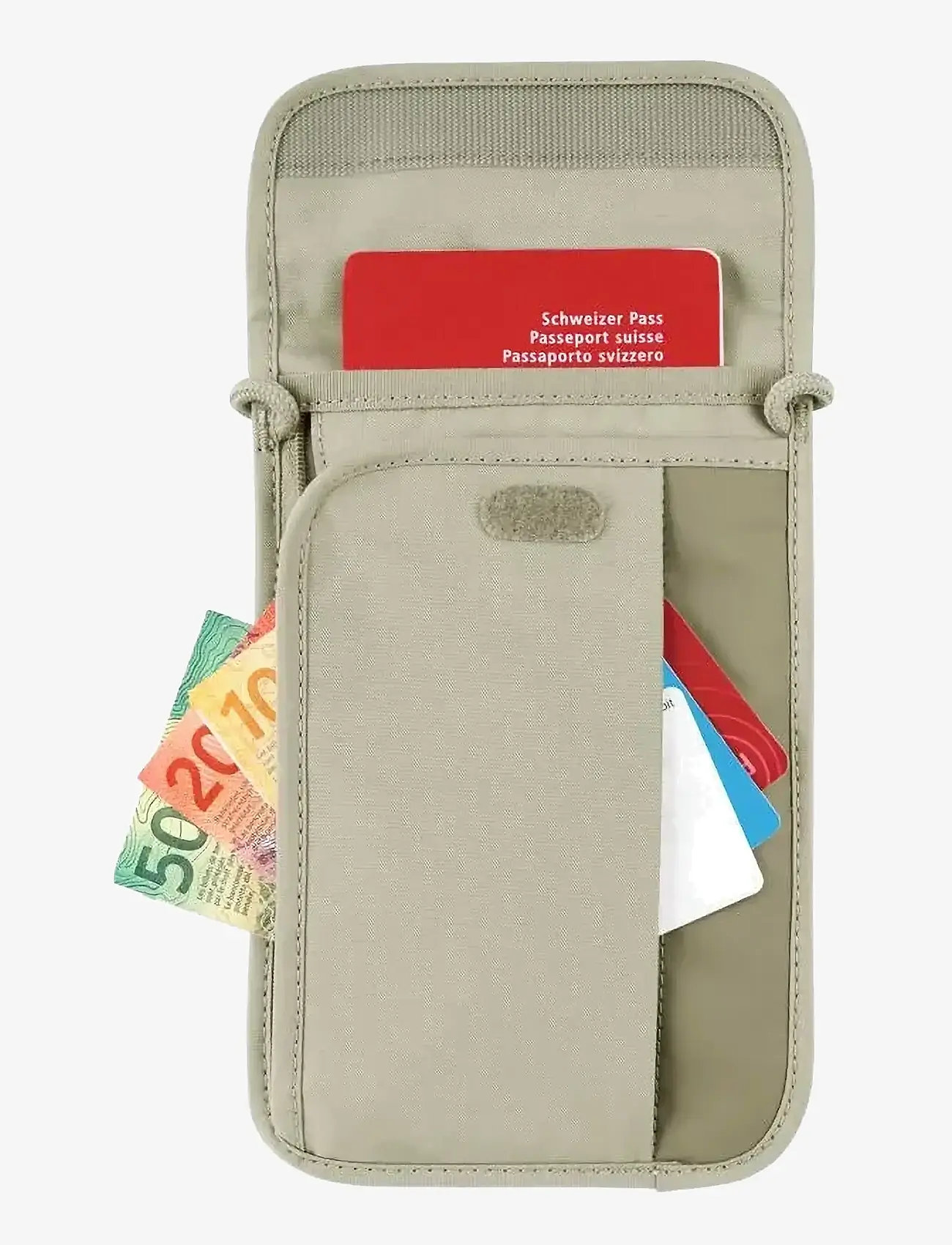 Victorinox - Travel Essentials, Security Neck Pouch - pasų ir kelionių dokumentų dėklai - beige - 3