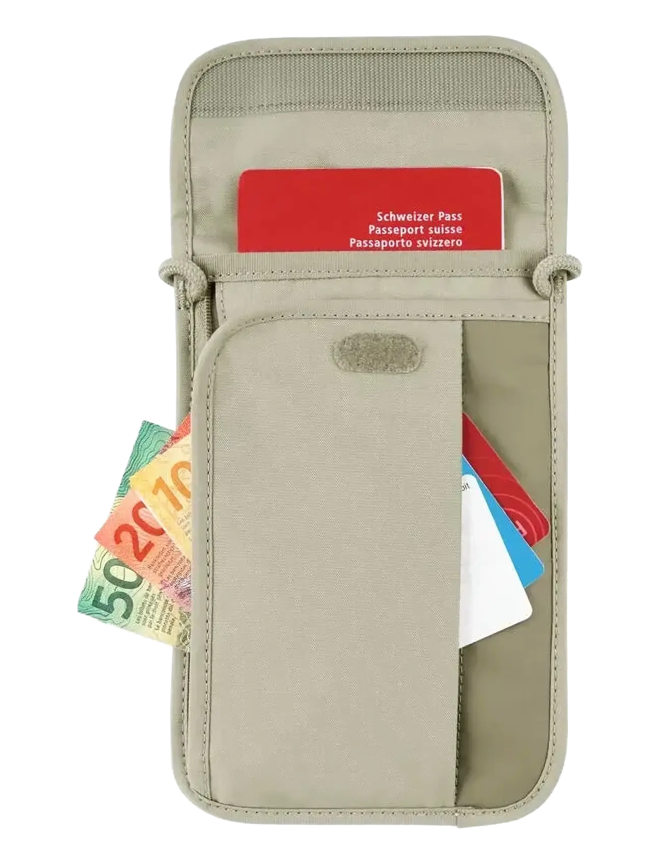 Victorinox - Travel Essentials, Security Neck Pouch - passi- ja matkalompakot - beige - 3