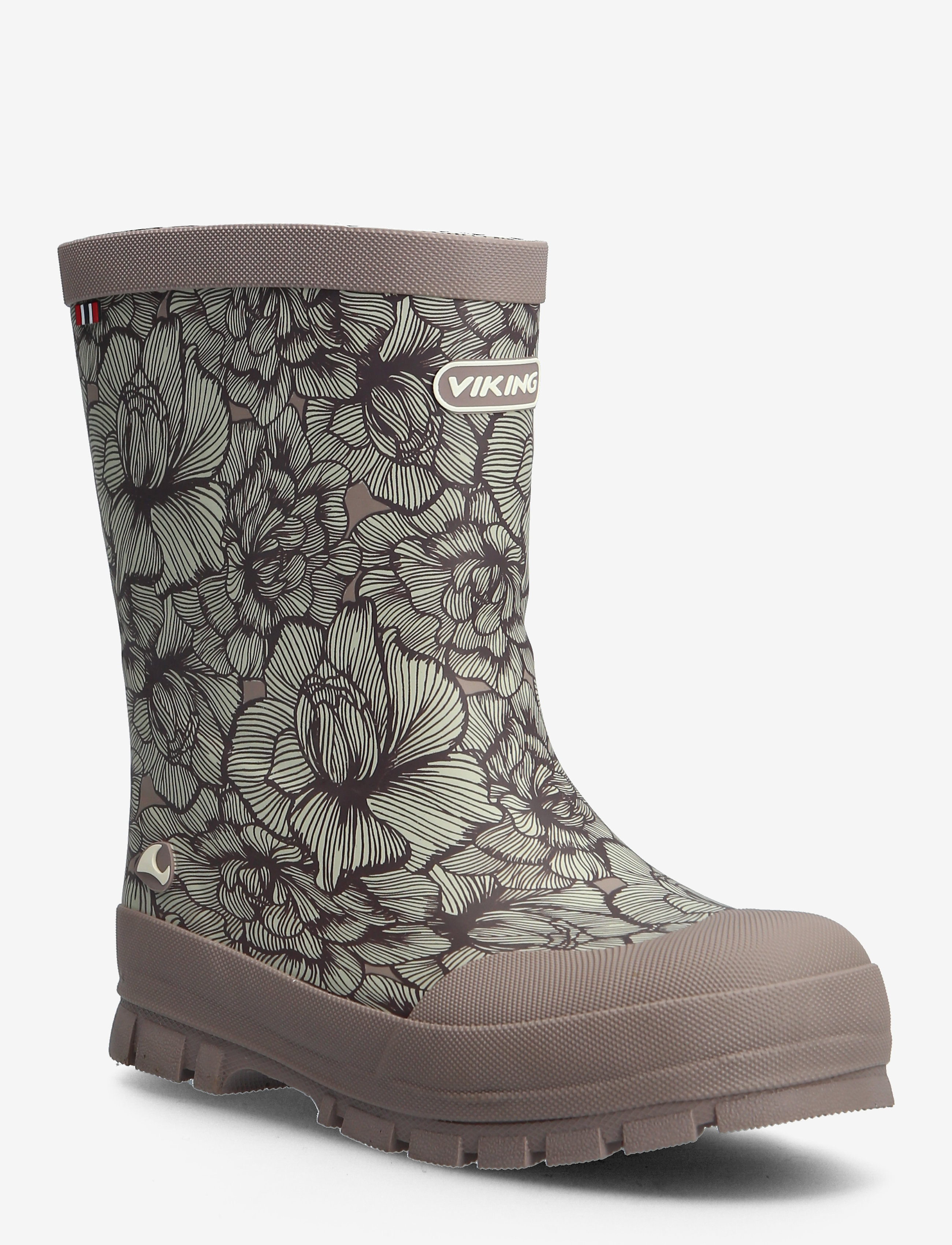 Viking Jolly Print Warm - Viking - DUSTY PINK/CREAM / purple