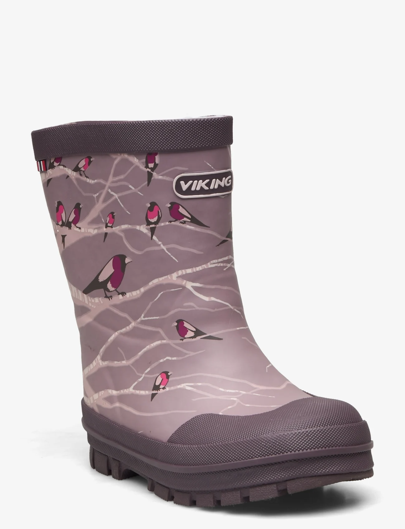 Viking - Jolly Print Warm - gummistøvler med linjer - dusty pink/multi - 0