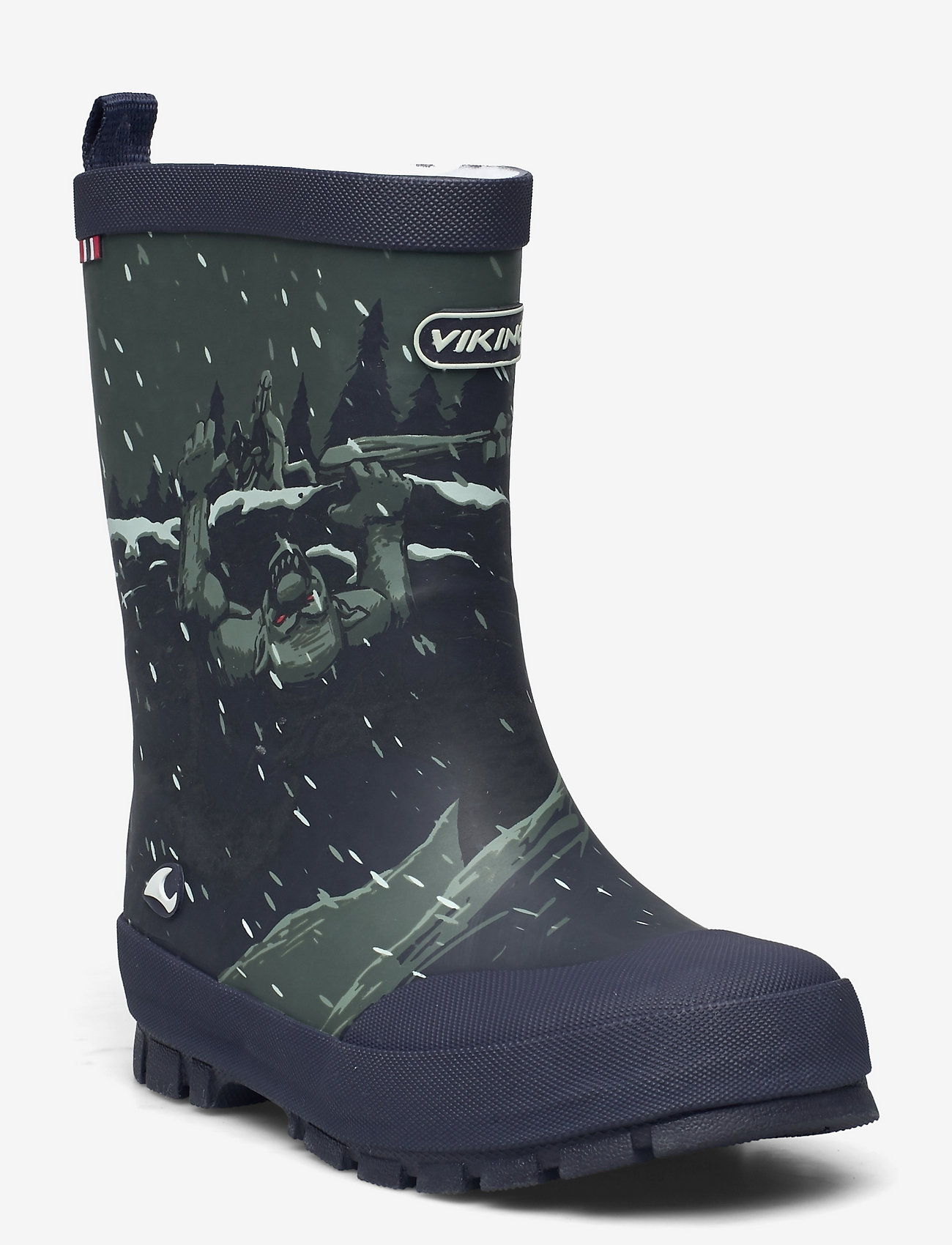 Viking - Jolly Print Warm - gummistøvler med for - navy/dark grey - 0