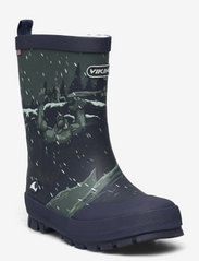 Viking - Jolly Print Warm - gummistøvler med for - navy/dark grey - 0