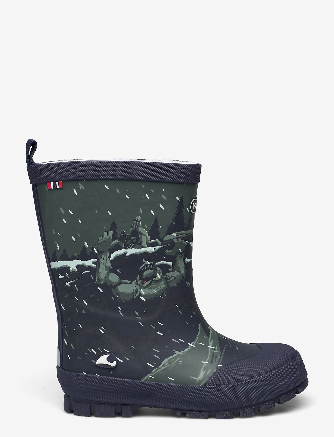 Viking - Jolly Print Warm - gummistøvler med for - navy/dark grey - 1