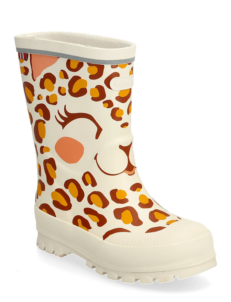 Viking - Jolly Print - gefütterte gummistiefel - cream - 0