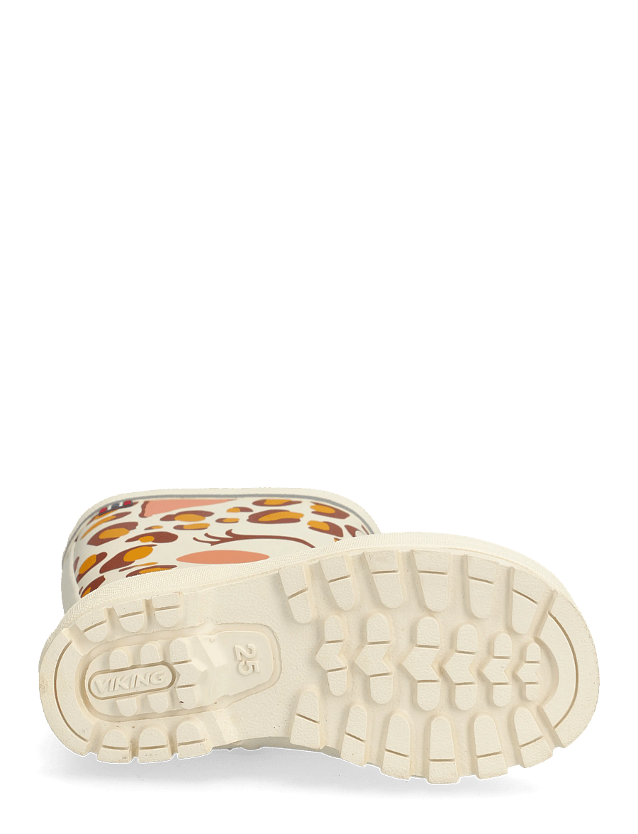 Viking - Jolly Print - voodriga kummikud - cream - 4