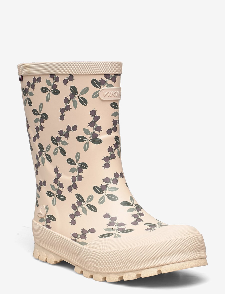 Viking - Jolly Print - gummistøvler med for - light pink/olive - 0