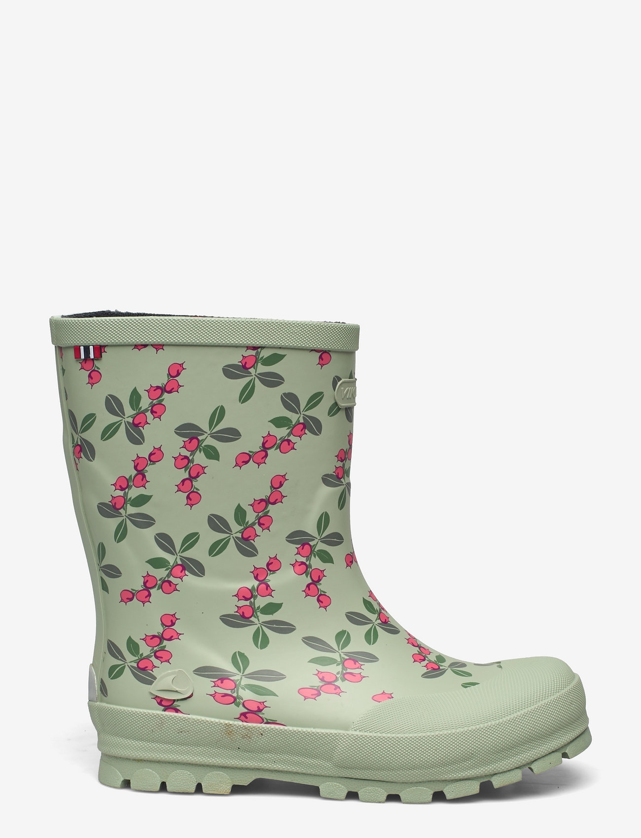 Viking - Jolly Print - unlined rubberboots - mint/pink - 1