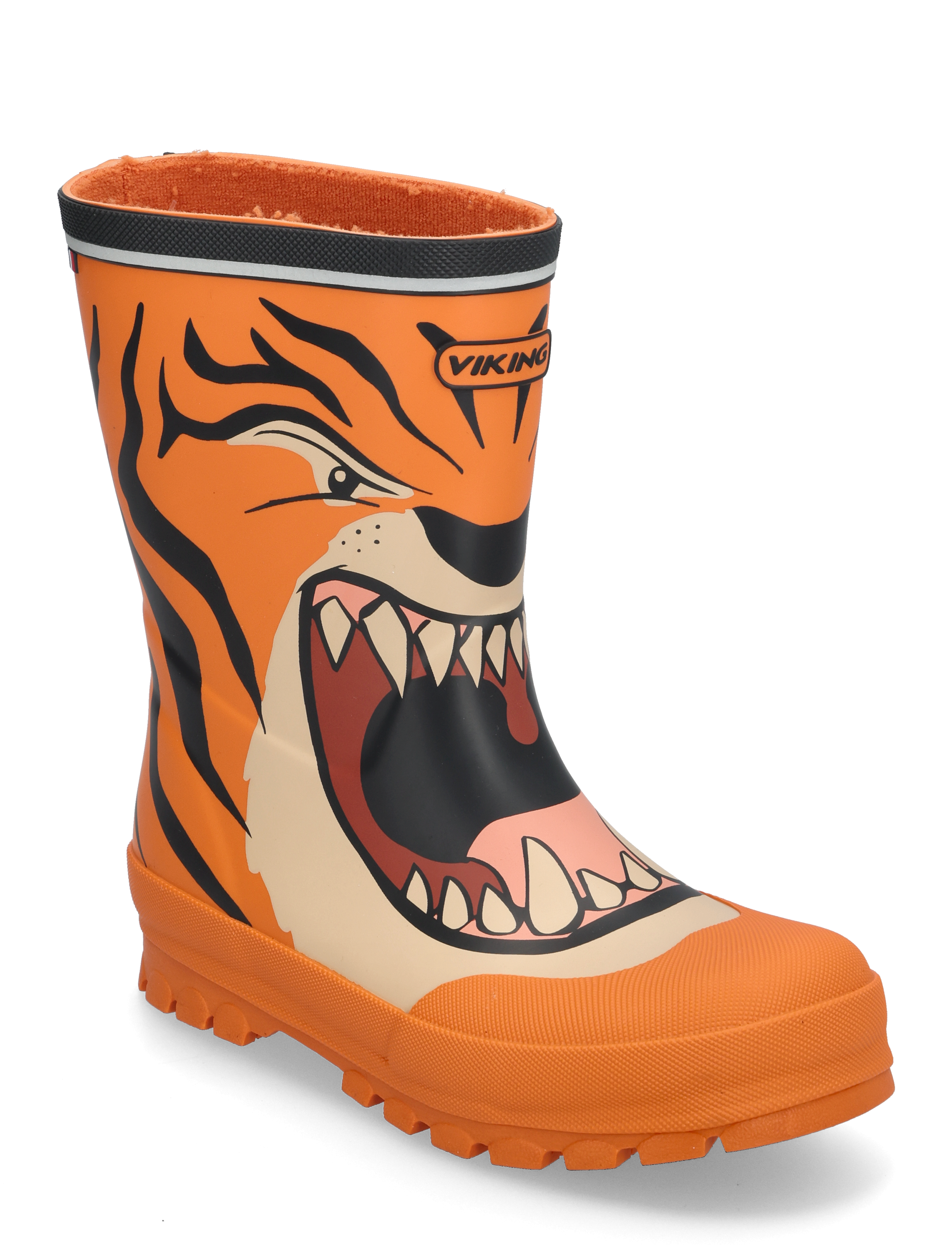 Viking Jolly Print, 32, Orange, Gummistøvler > Høje Gummistøvler, Børn