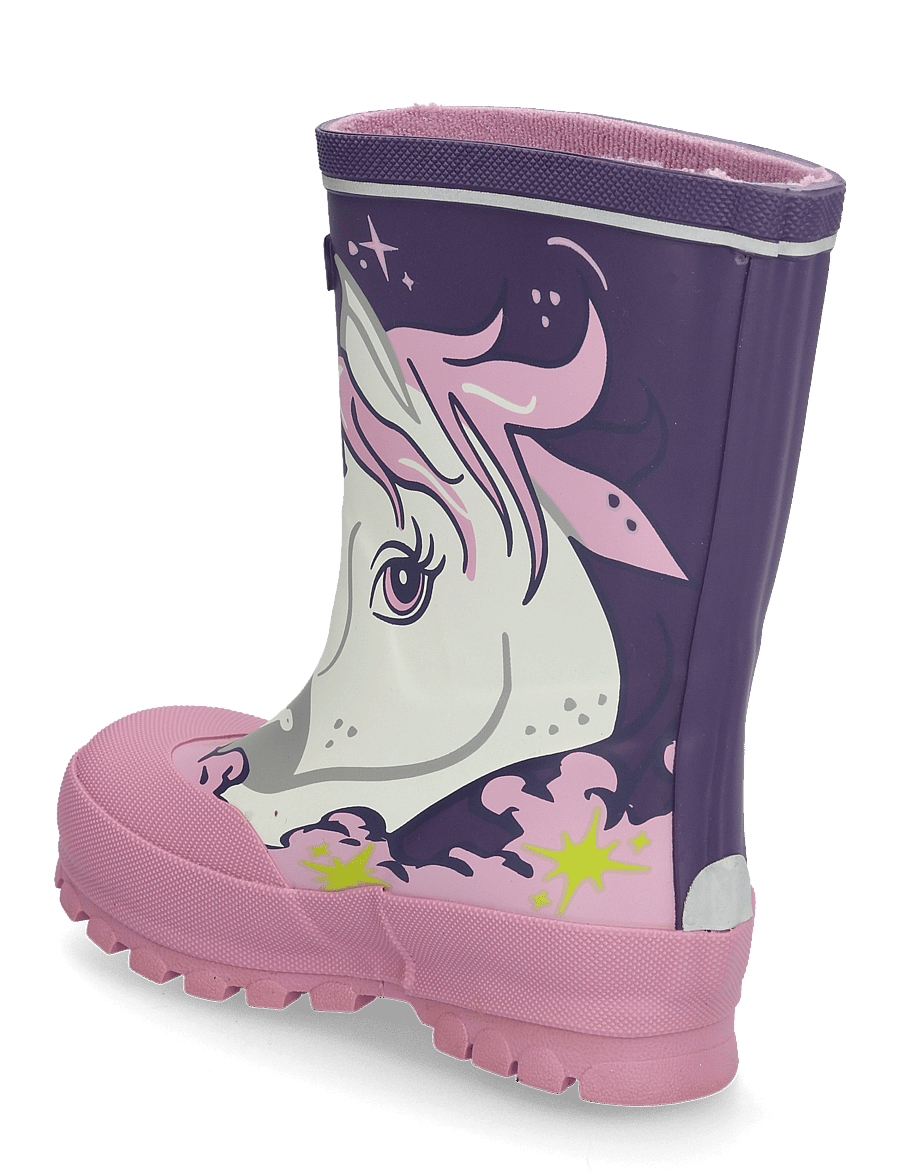 Viking - Jolly Print - gefütterte gummistiefel - purple/multi - 2