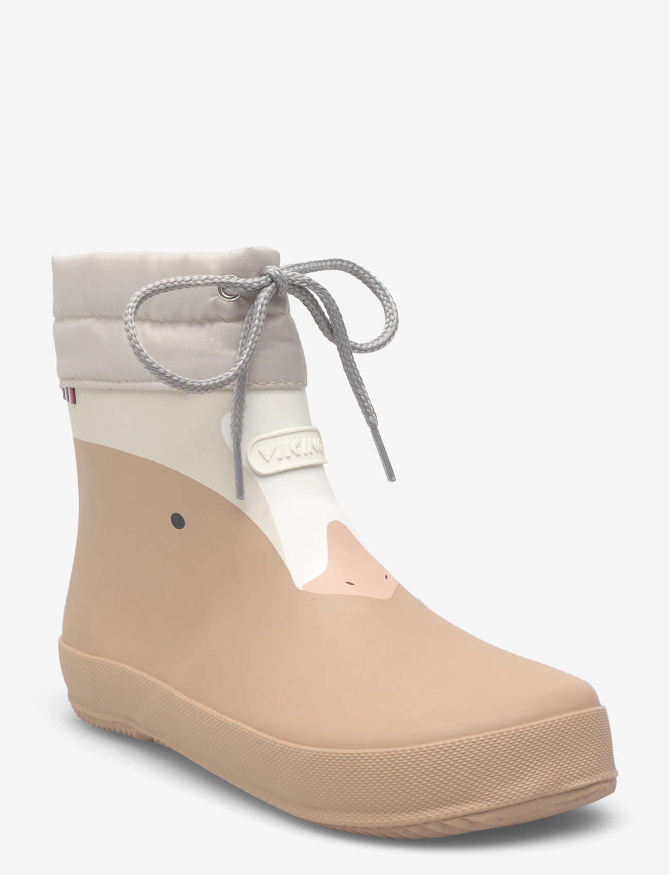 Viking - Alv Barefoot Paw Print - gummistøvler med for - beige - 0