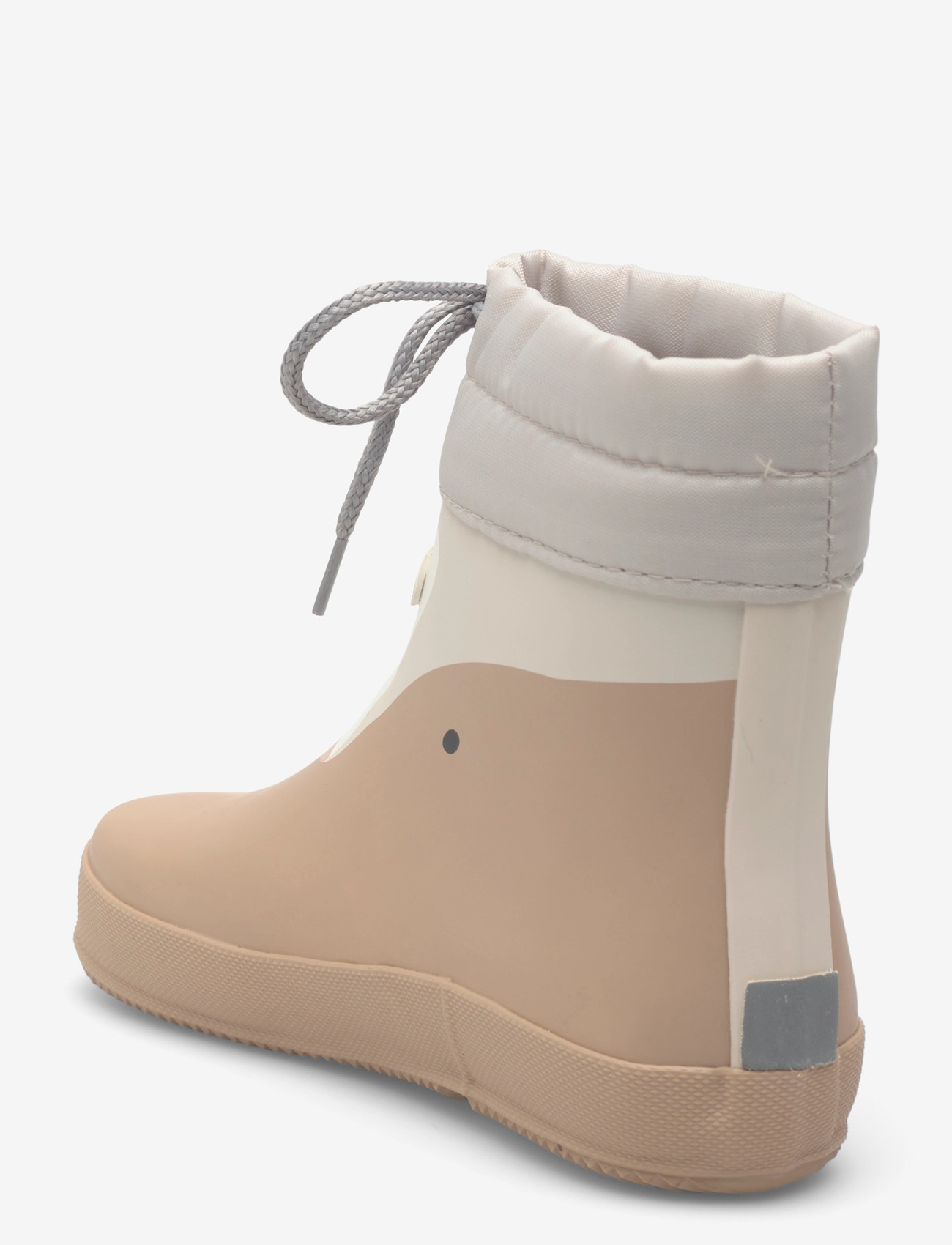 Viking - Alv Barefoot Paw Print - gummistøvler med for - beige - 2