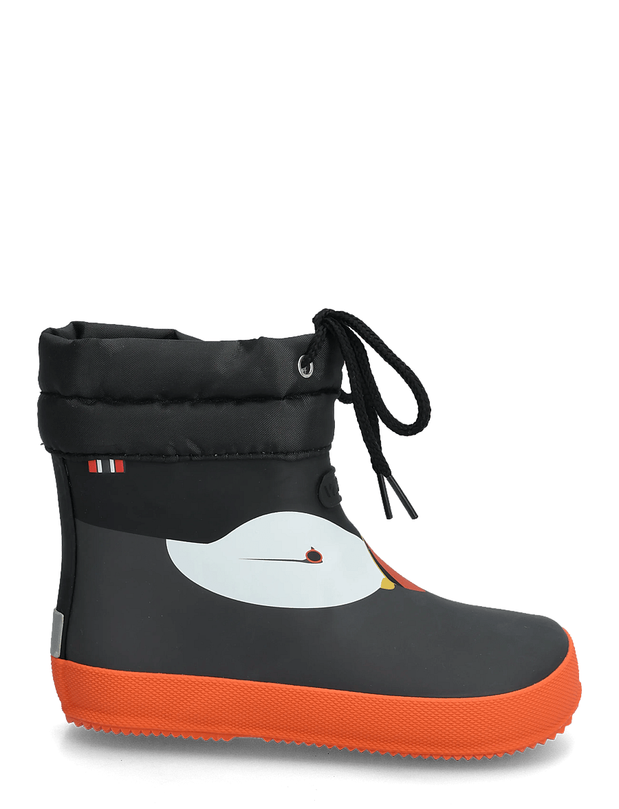 Viking - Alv Barefoot Paw Print - fodrade gummistövlar - black - 1