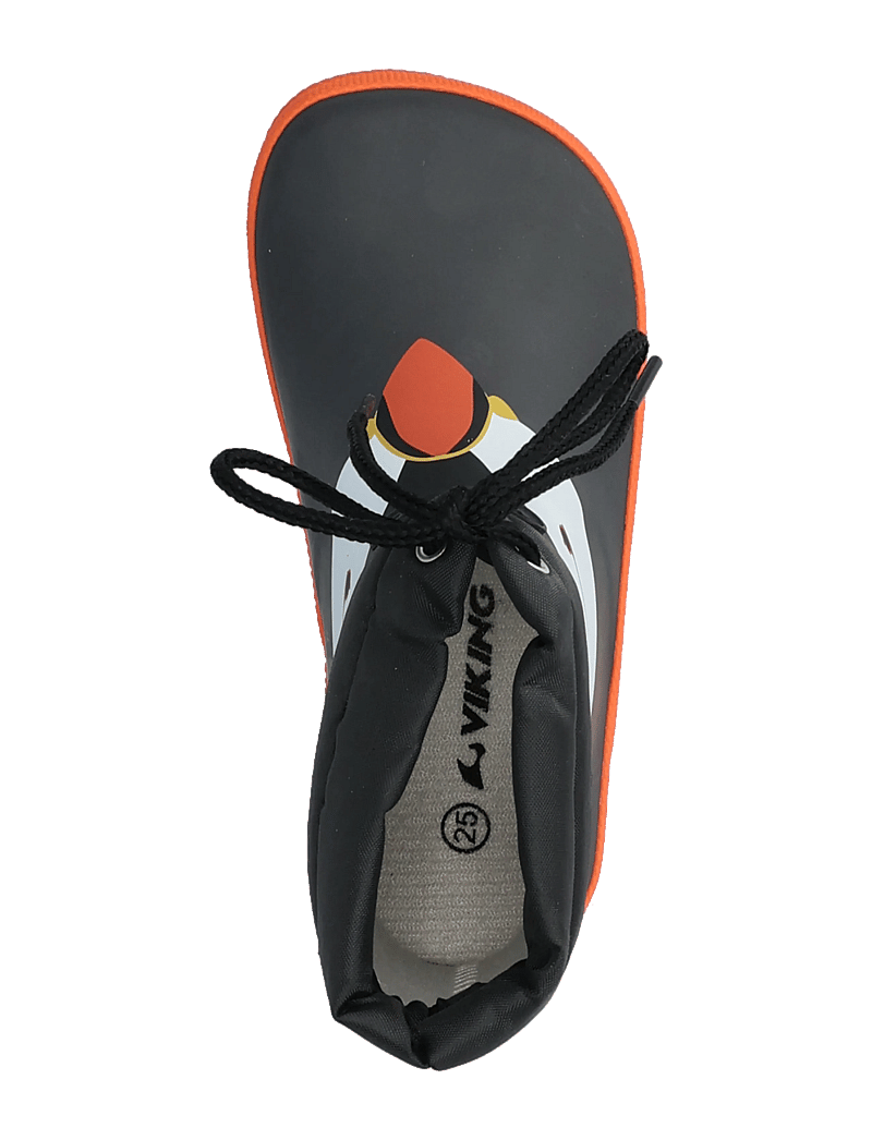 Viking - Alv Barefoot Paw Print - gummistøvler med for - black - 3