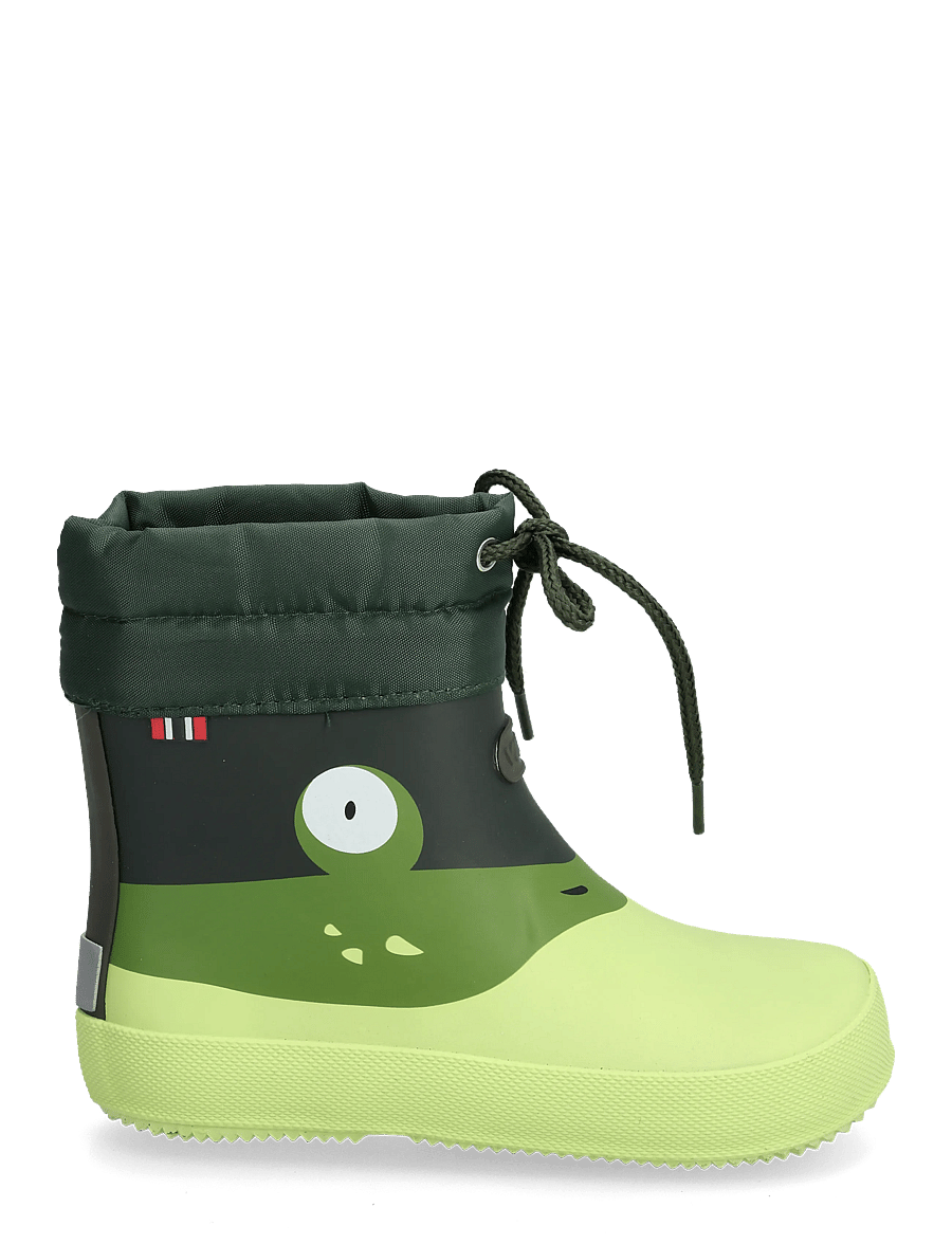 Viking - Alv Barefoot Paw Print - fodrade gummistövlar - light green - 1