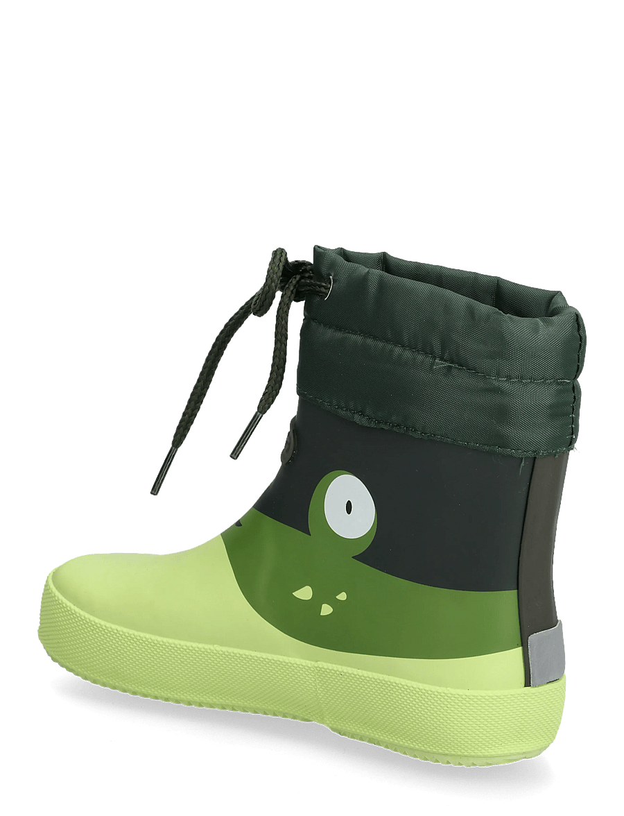 Viking - Alv Barefoot Paw Print - fodrade gummistövlar - light green - 2