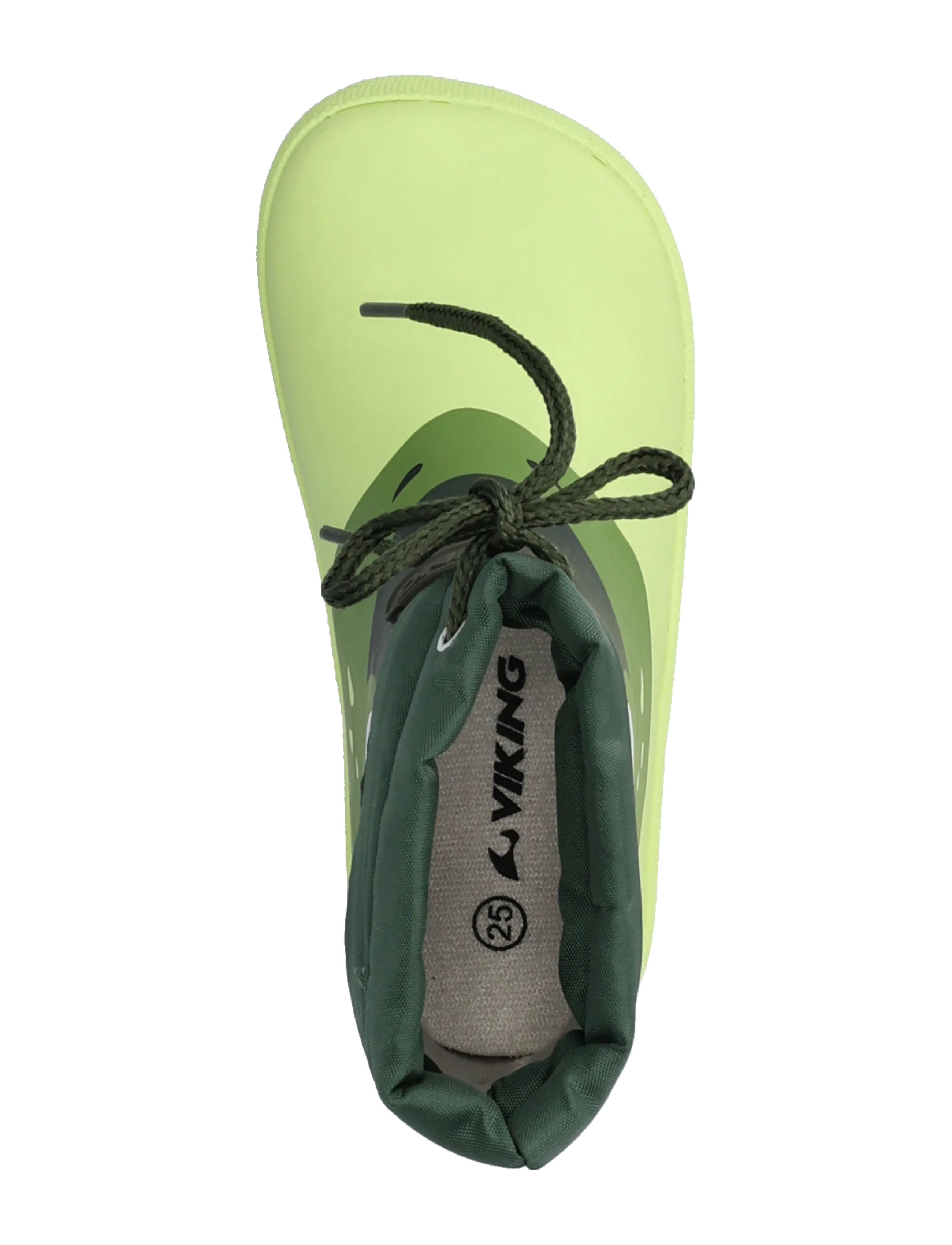 Viking - Alv Barefoot Paw Print - fodrade gummistövlar - light green - 3