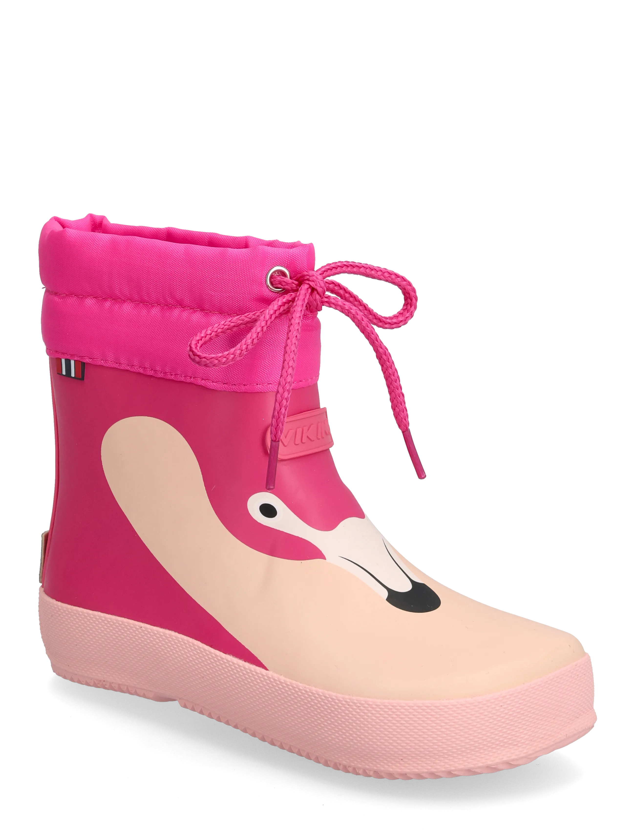 Viking Alv Barefoot Paw Print, 23, Pink, Lave Gummistøvler > Forede Gummistøvler, Børn