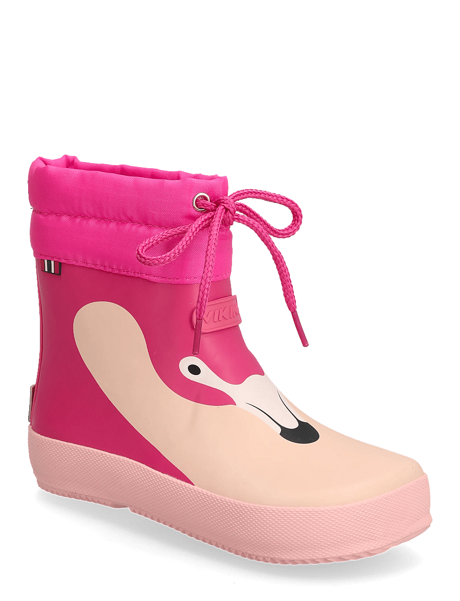 Viking - Alv Barefoot Paw Print - voodriga kummikud - light pink - 0