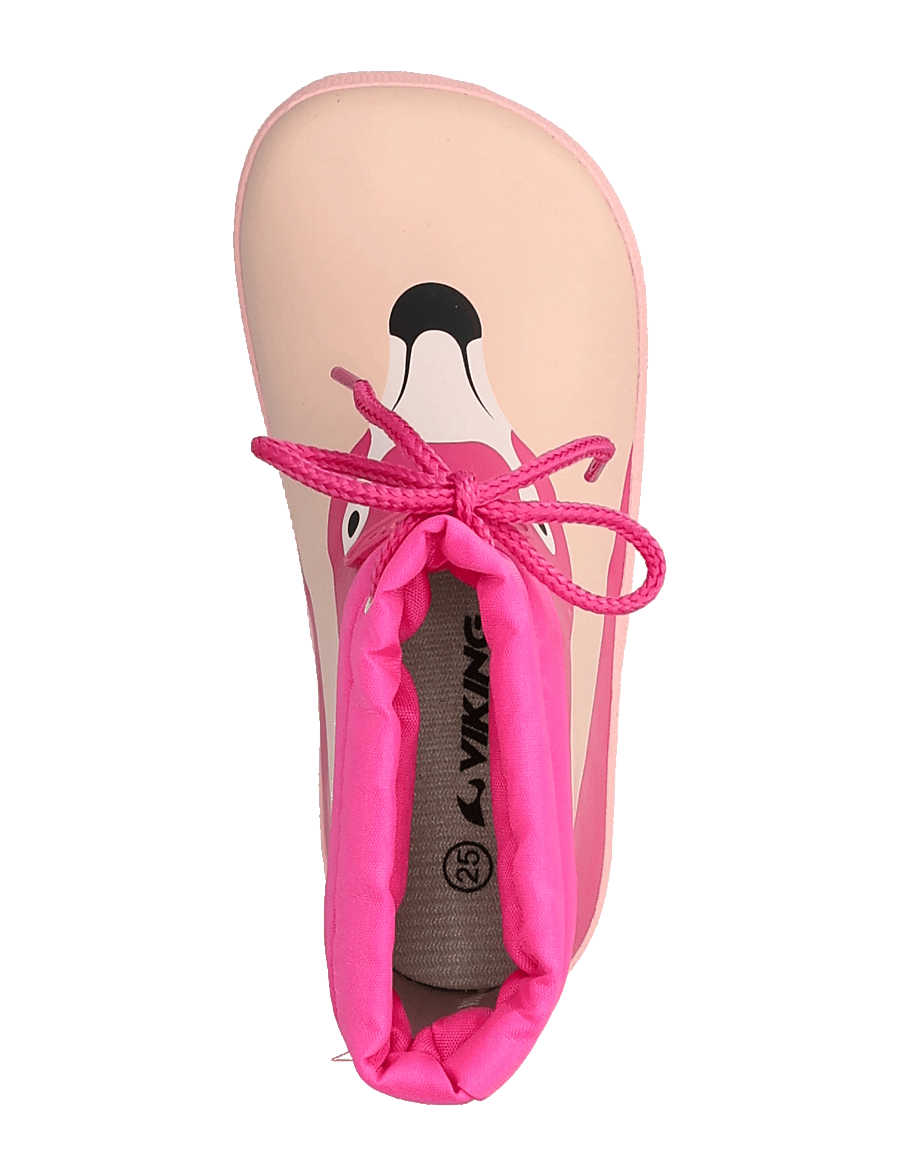Viking - Alv Barefoot Paw Print - voodriga kummikud - light pink - 3
