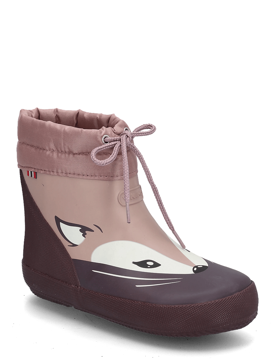 Viking - Alv Barefoot Paw Print Warm - gefütterte gummistiefel - grape - 0