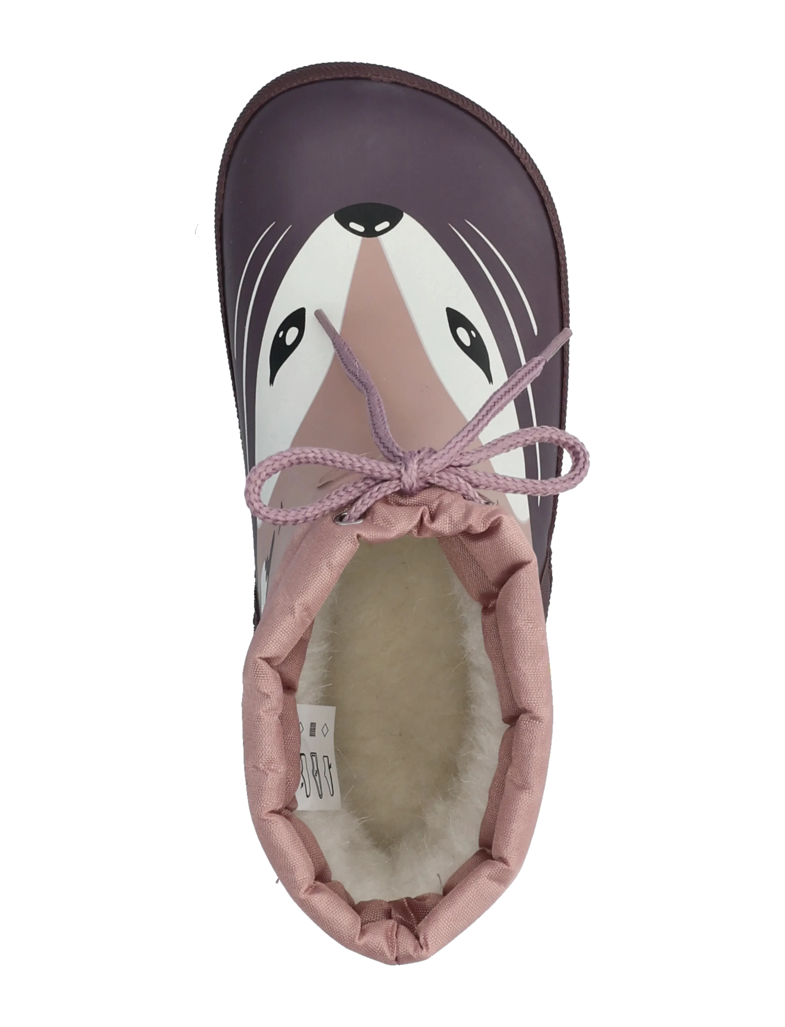 Viking - Alv Barefoot Paw Print Warm - fodrade gummistövlar - grape - 3