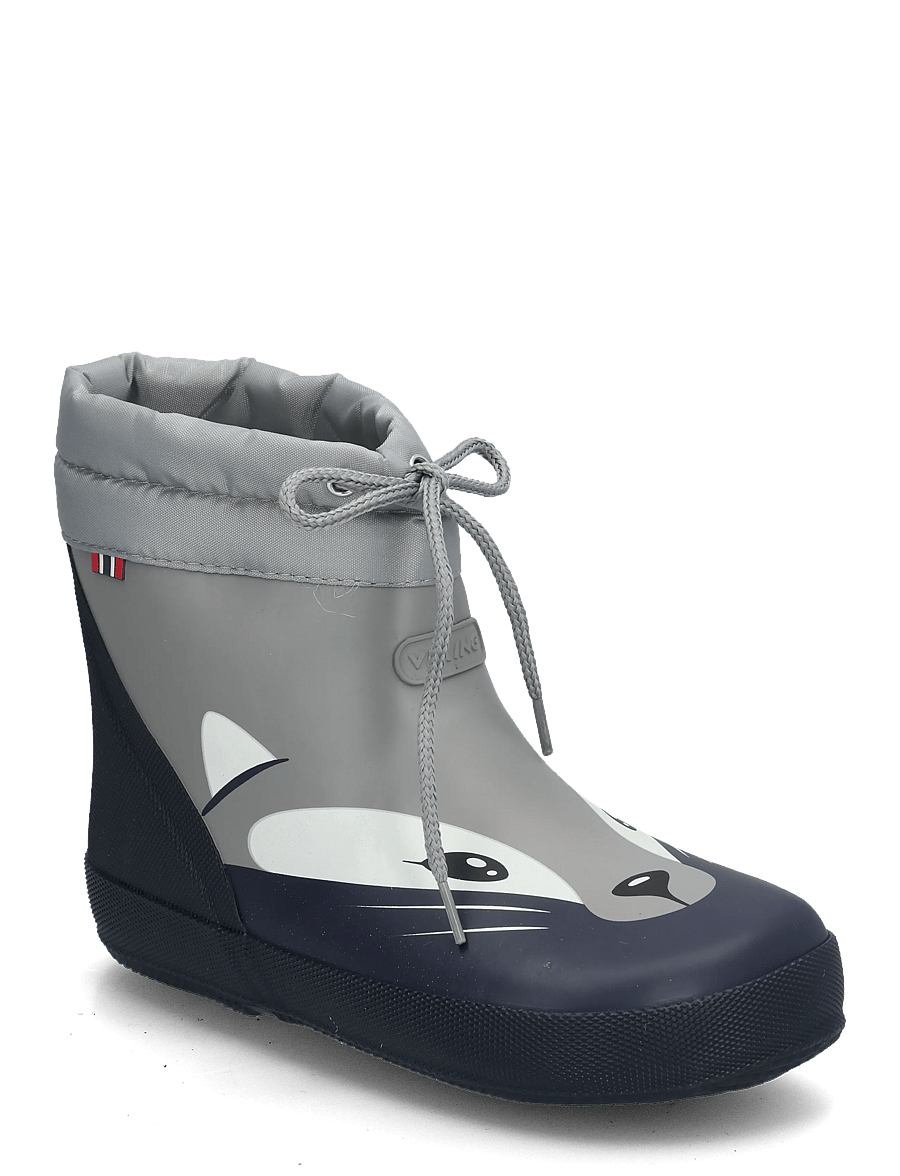 Viking - Alv Barefoot Paw Print Warm - gefütterte gummistiefel - pearlgrey - 0