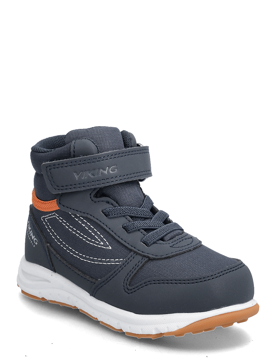 Viking - Hovet Mid WP 1V - tennised - navy/orange - 0