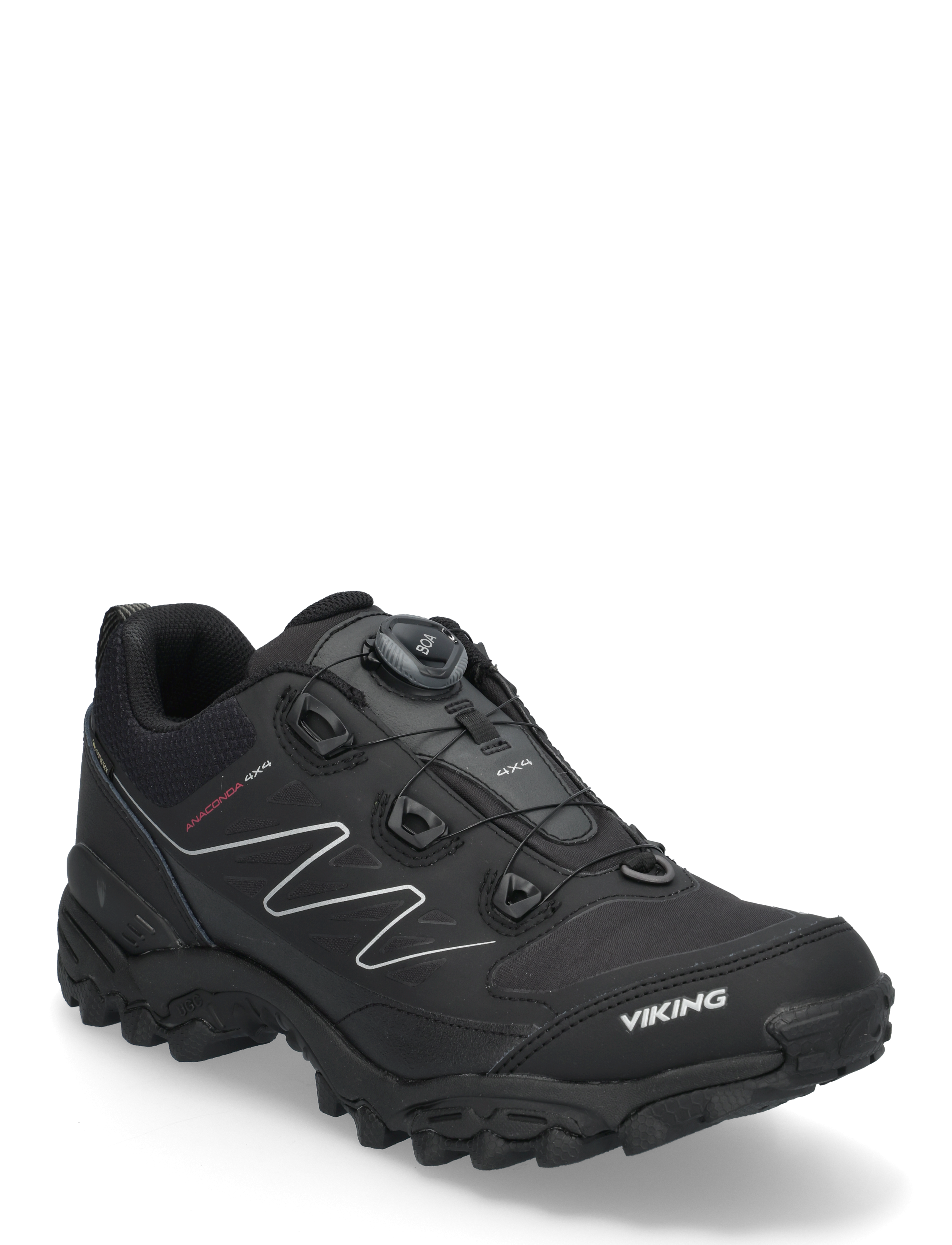 Viking Anaconda 4X4 Low Gtx Boa, 36, Black, Sport Sko > Sport Outdoor-hiking Sko, Herre