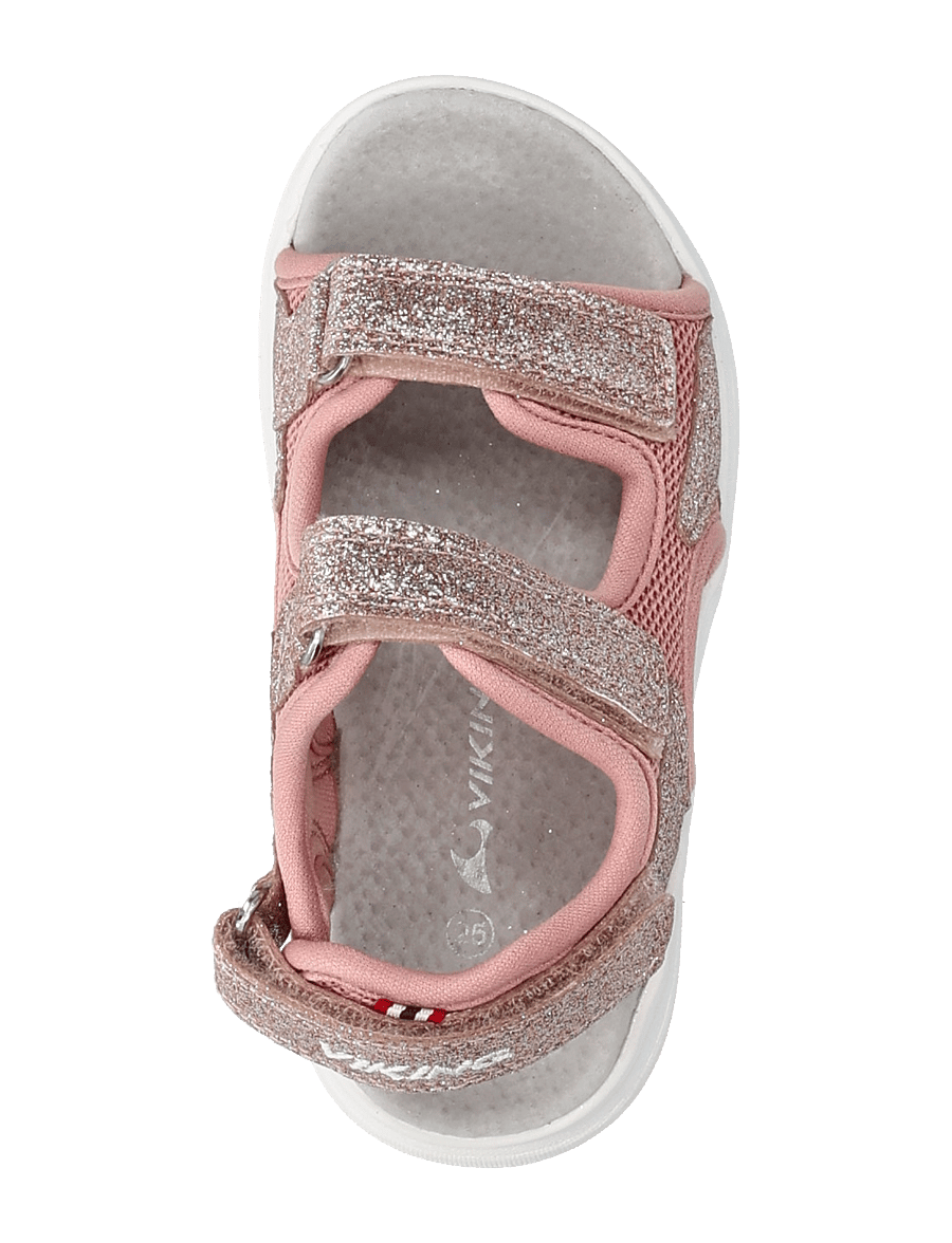 Viking - Anchor Glitter Sandal 3V - jalanõud - light pink - 3