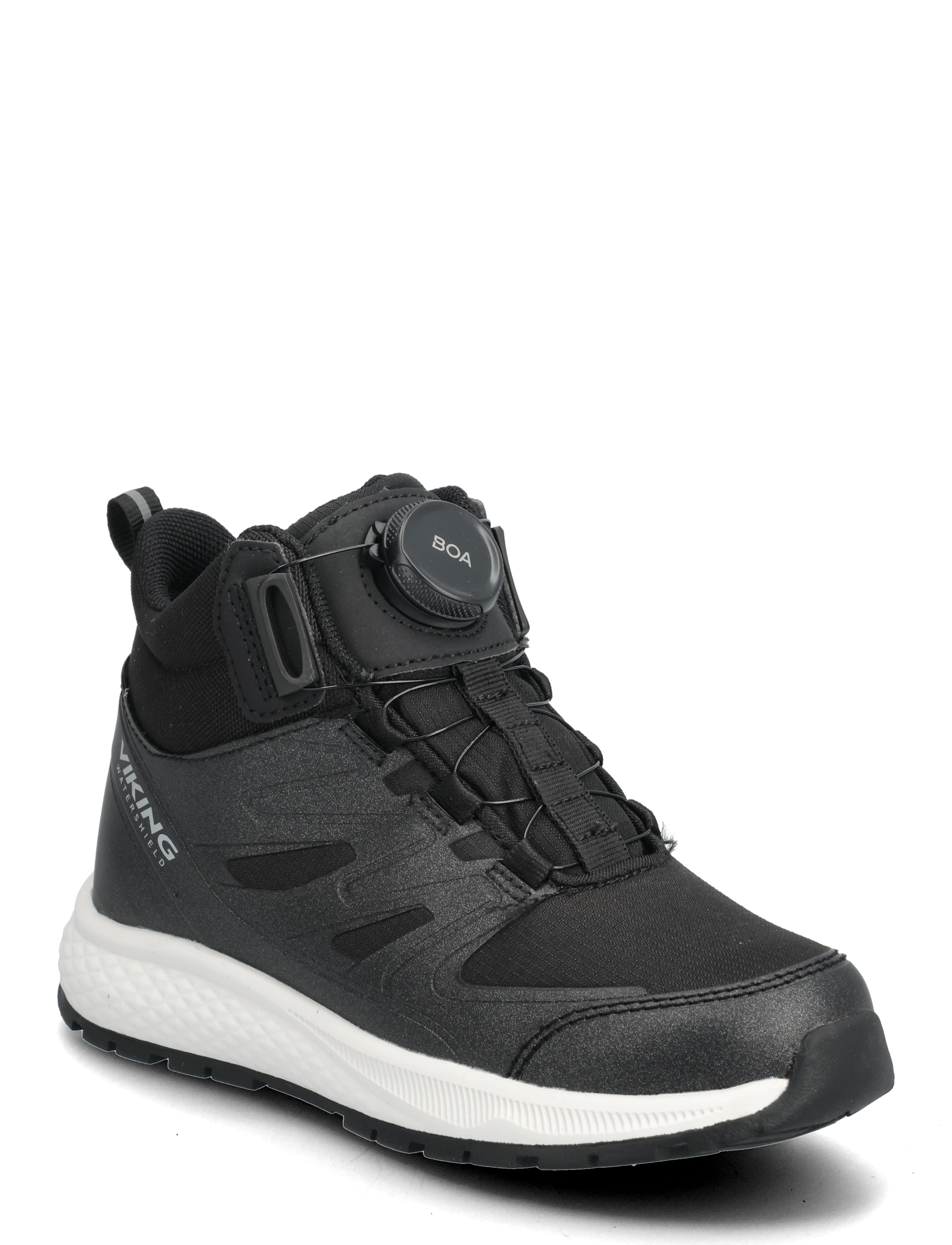 Viking Equip Mid WP BOA - Høje Sneakers - BLACK / black